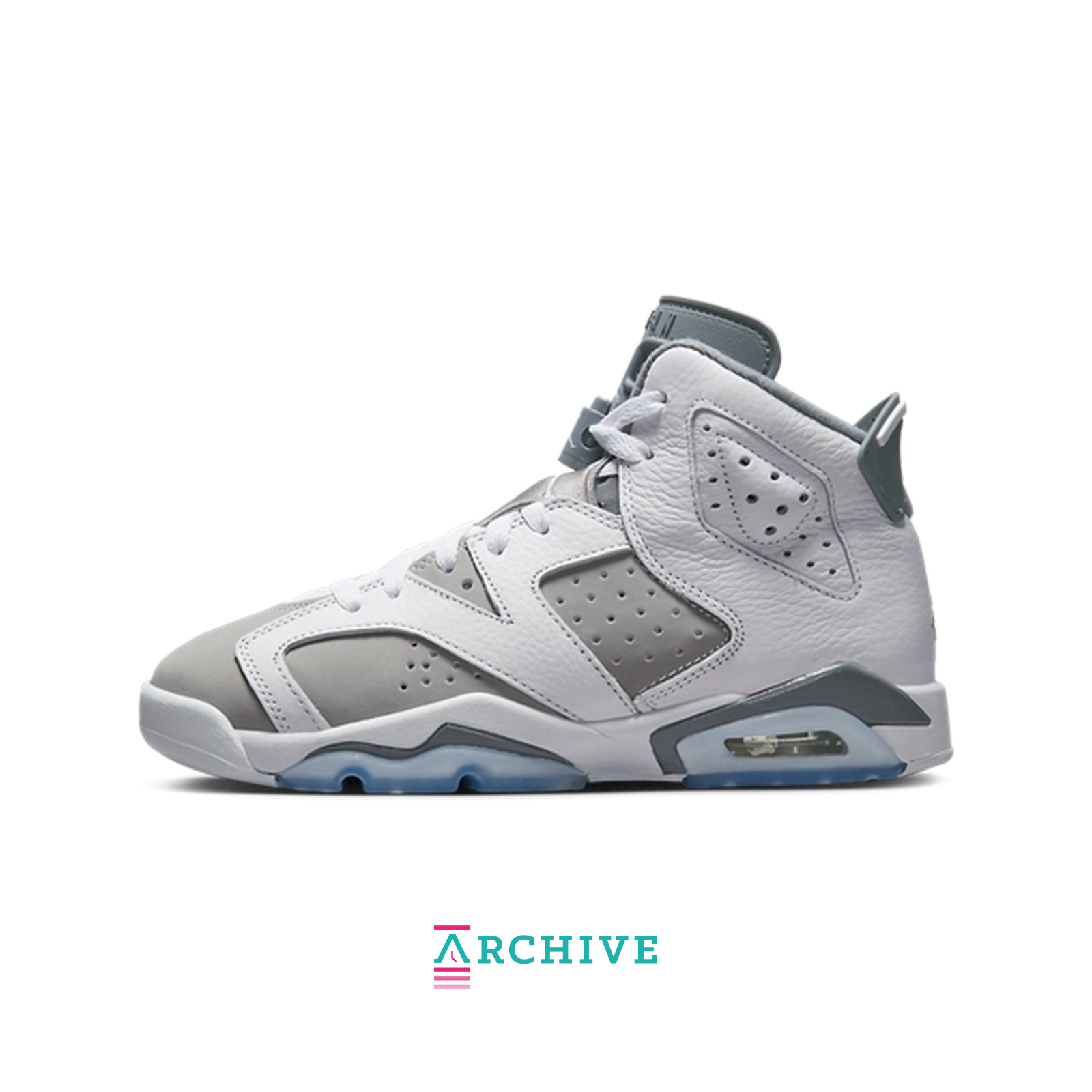 Air Jordan 6 Retro GS 'Cool Grey' - Size 38.5 (ARCHIVE)-9388545573194-The Attic