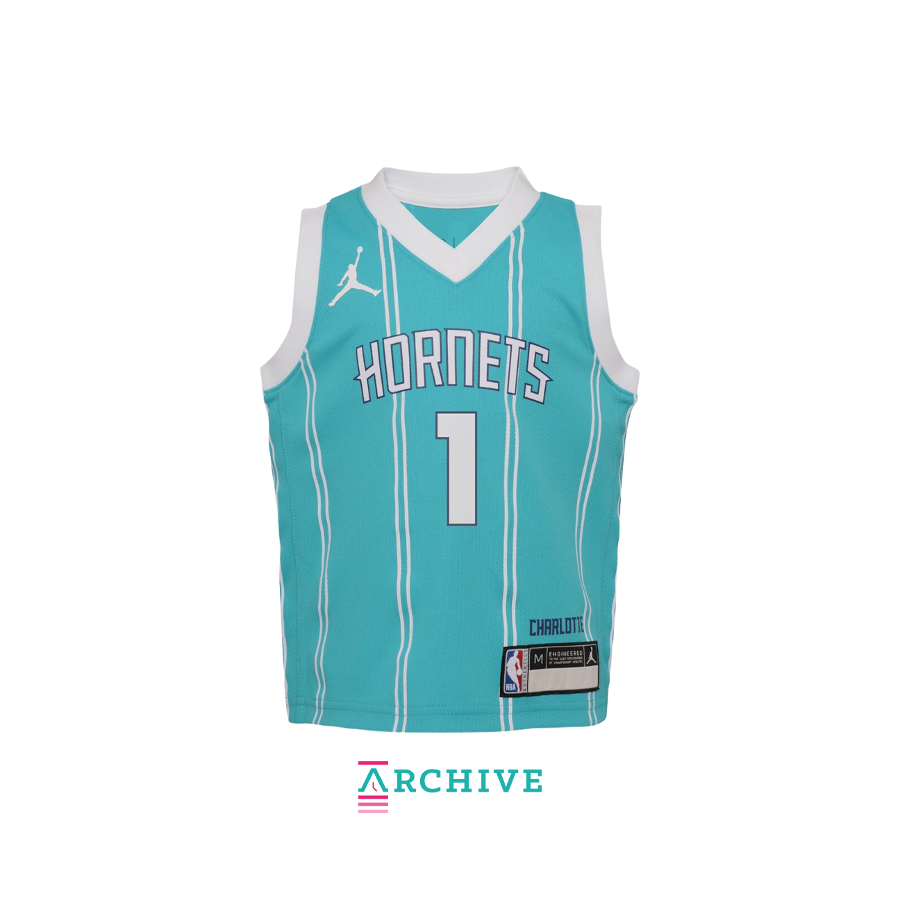 Air Jordan Lamelo Ball Hornets Icon Edition 2022 Swingman NBA Jersey 'Rapid Teal' - Size S (ARCHIVE)