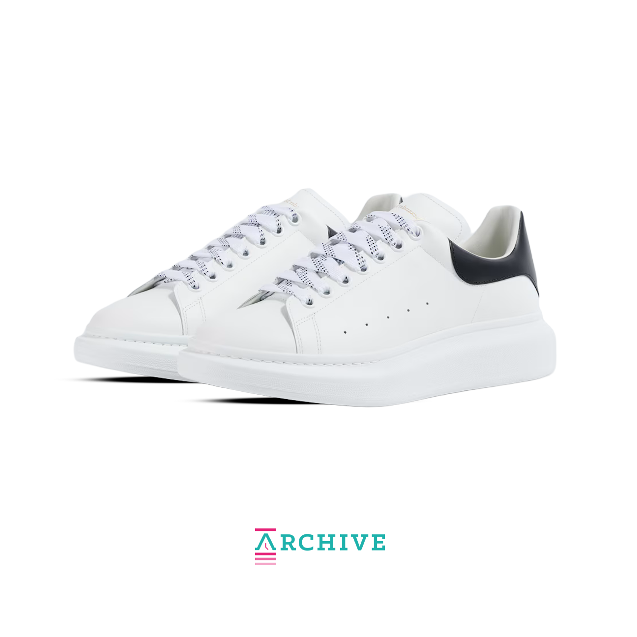Alexander McQueen Oversized Sneaker 'White Black' 2025 - Size 43 (ARCHIVE)