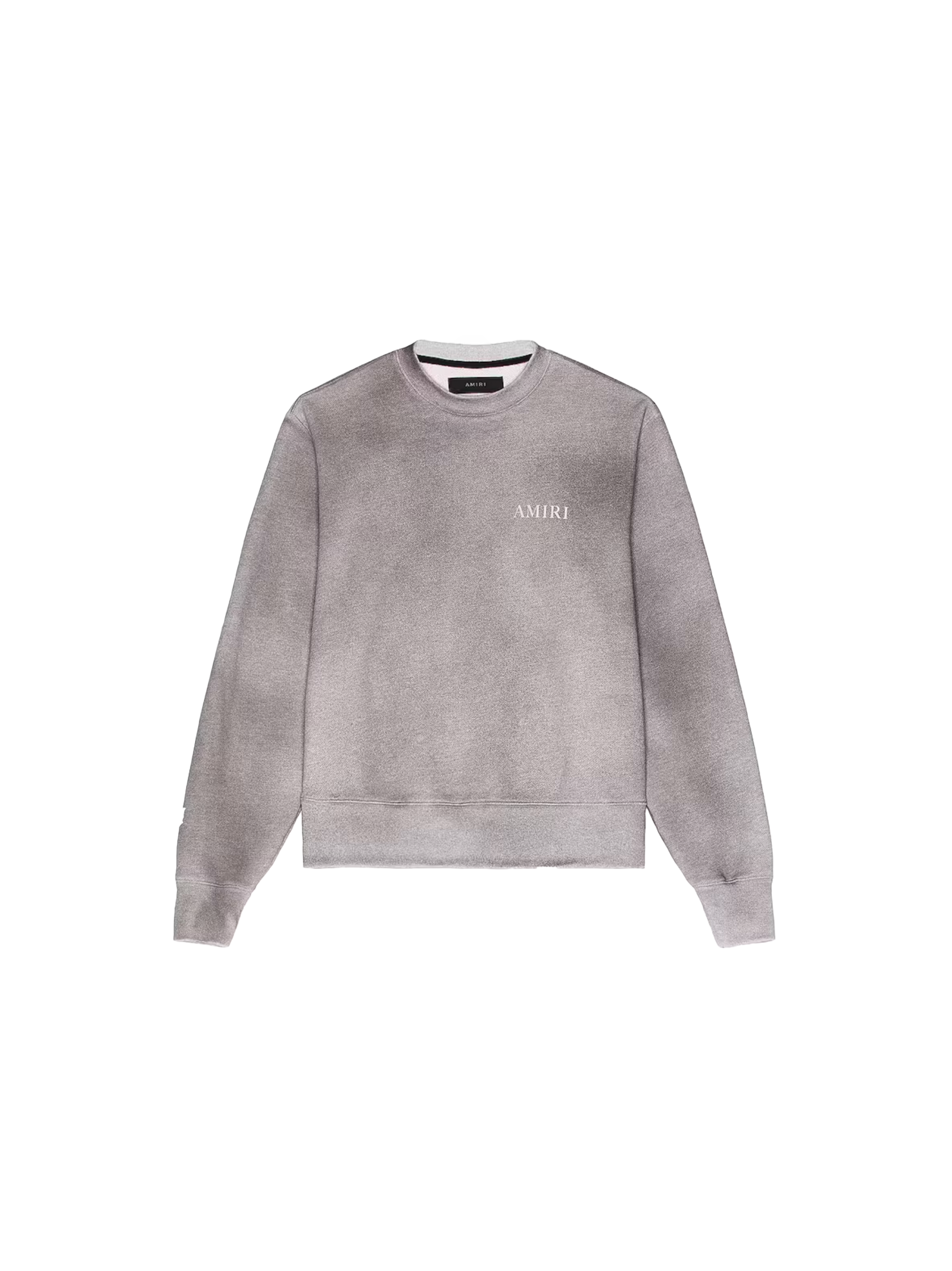 Amiri Aged Puff Logo Crewneck 'Grey'-9642072539466-The Attic