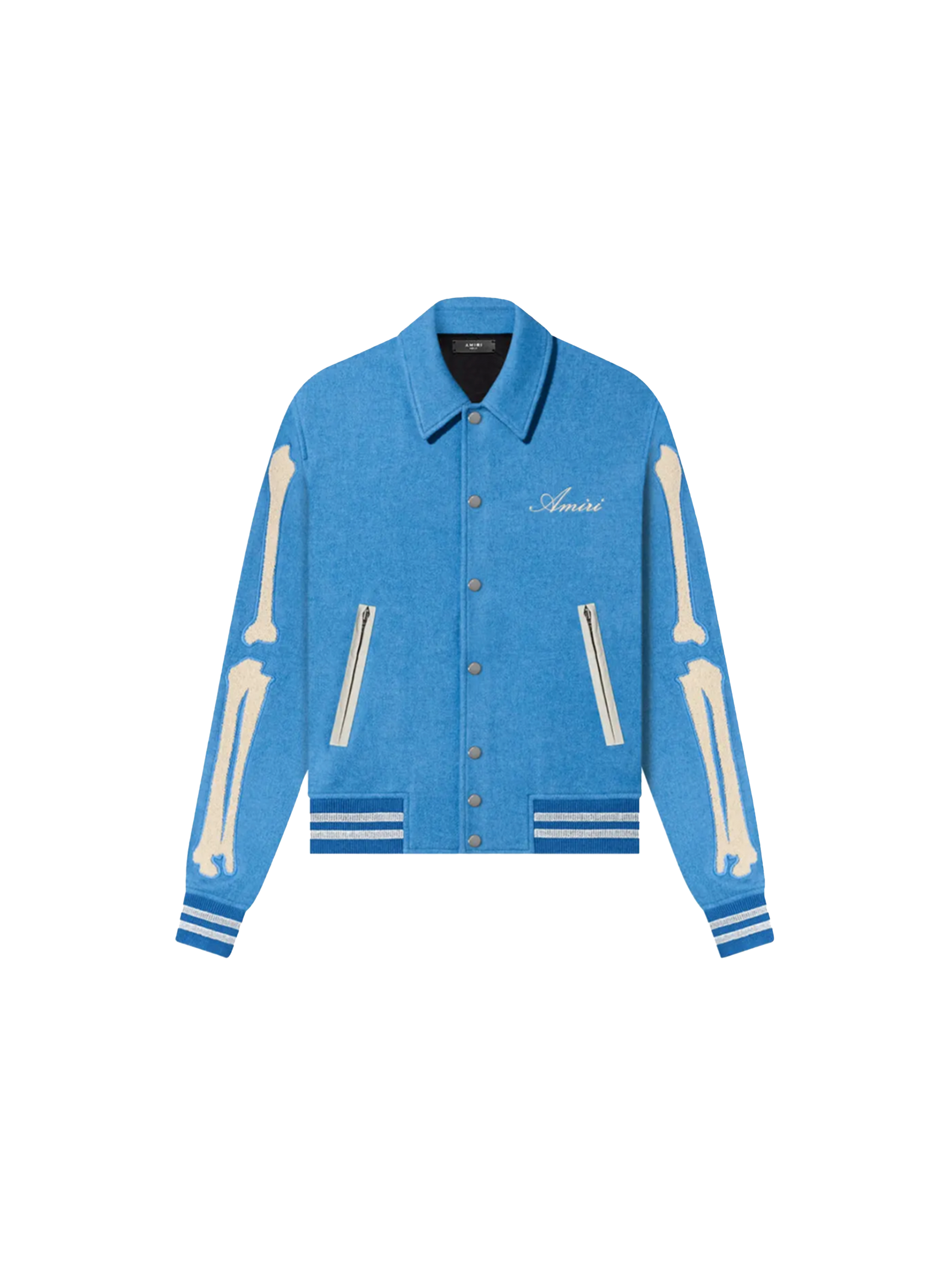 Amiri Bones Jacket 'Varsity Blue' – The Attic Amiri Bones Jacket 'Varsity Blue' – The Attic