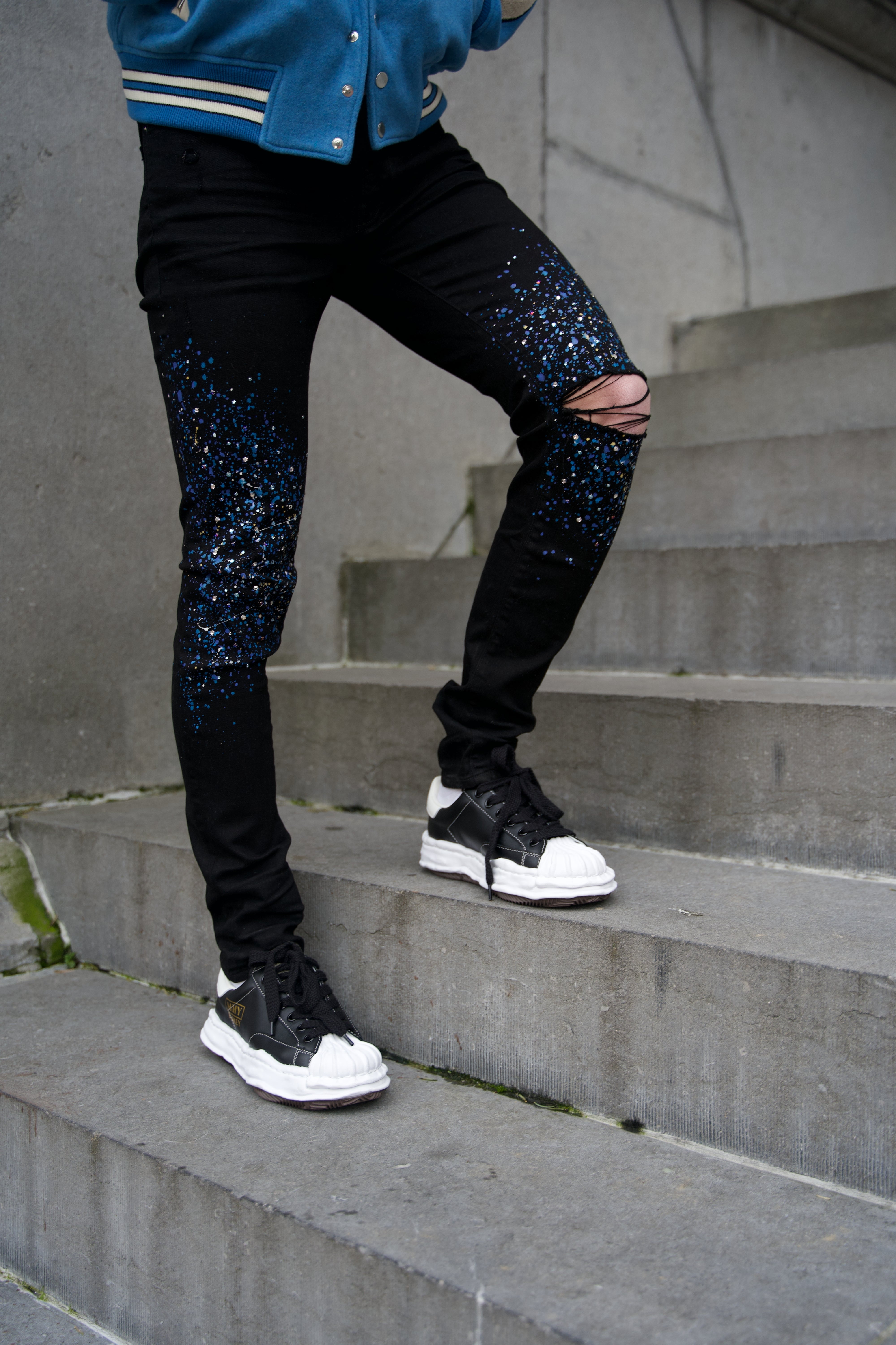 Amiri Crystal Painter Jean 'Black'-9643341349194-The Attic
