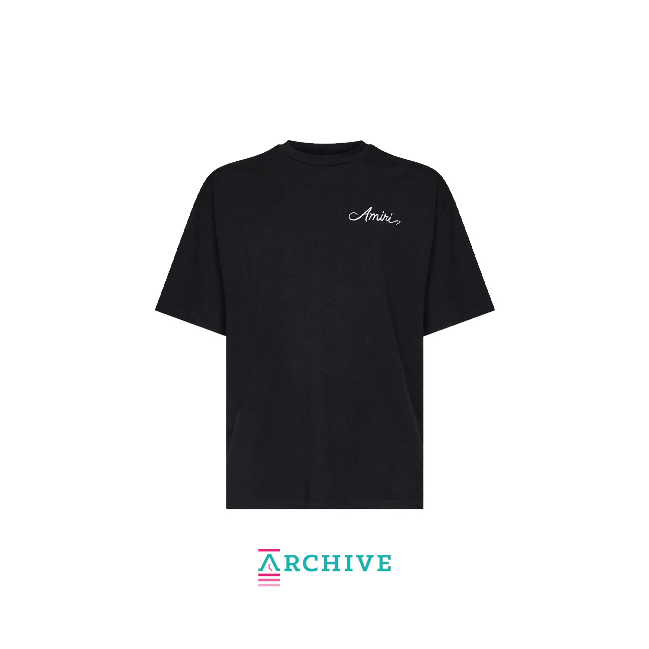 Amiri Logo-Embroidered Bandana-Patch T-Shirt 'Black' - Size L (ARCHIVE)