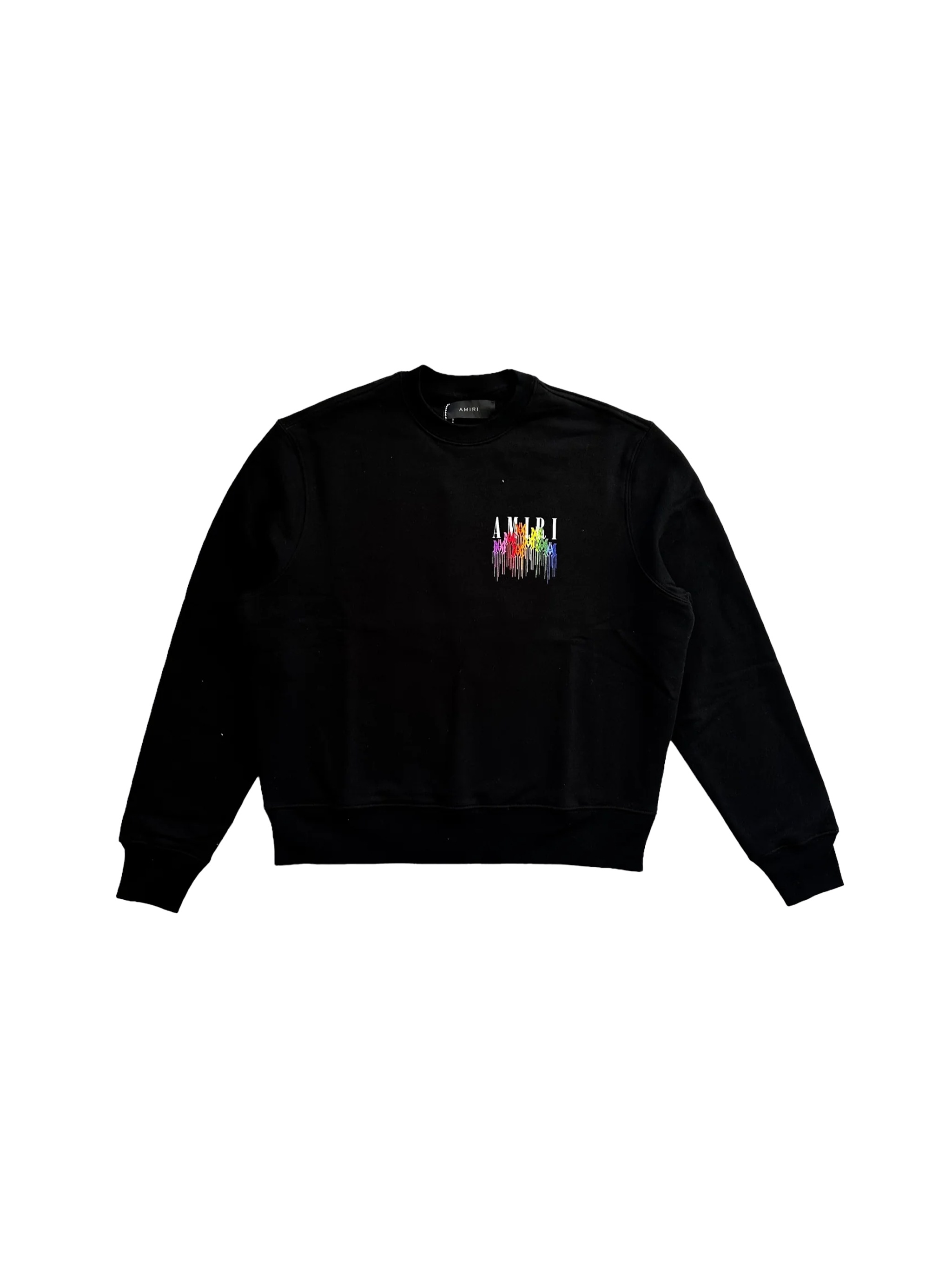 Amiri MA Drip Collage Crewneck 'Black'-9643408392522-The Attic