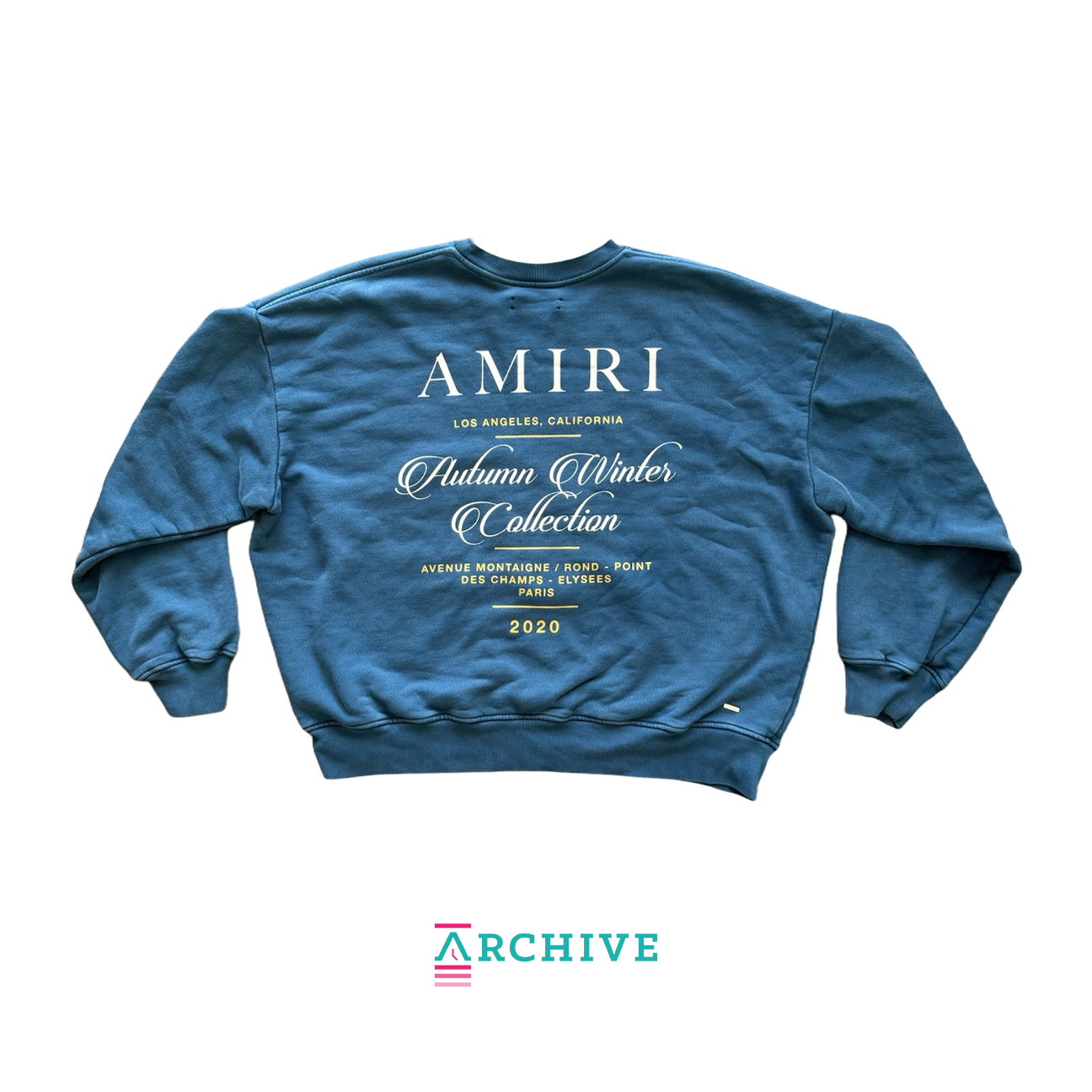Amiri Runway Autumn-Winter 2020 Paris Show Exclusive Sweatshirt - Size M (ARCHIVE)