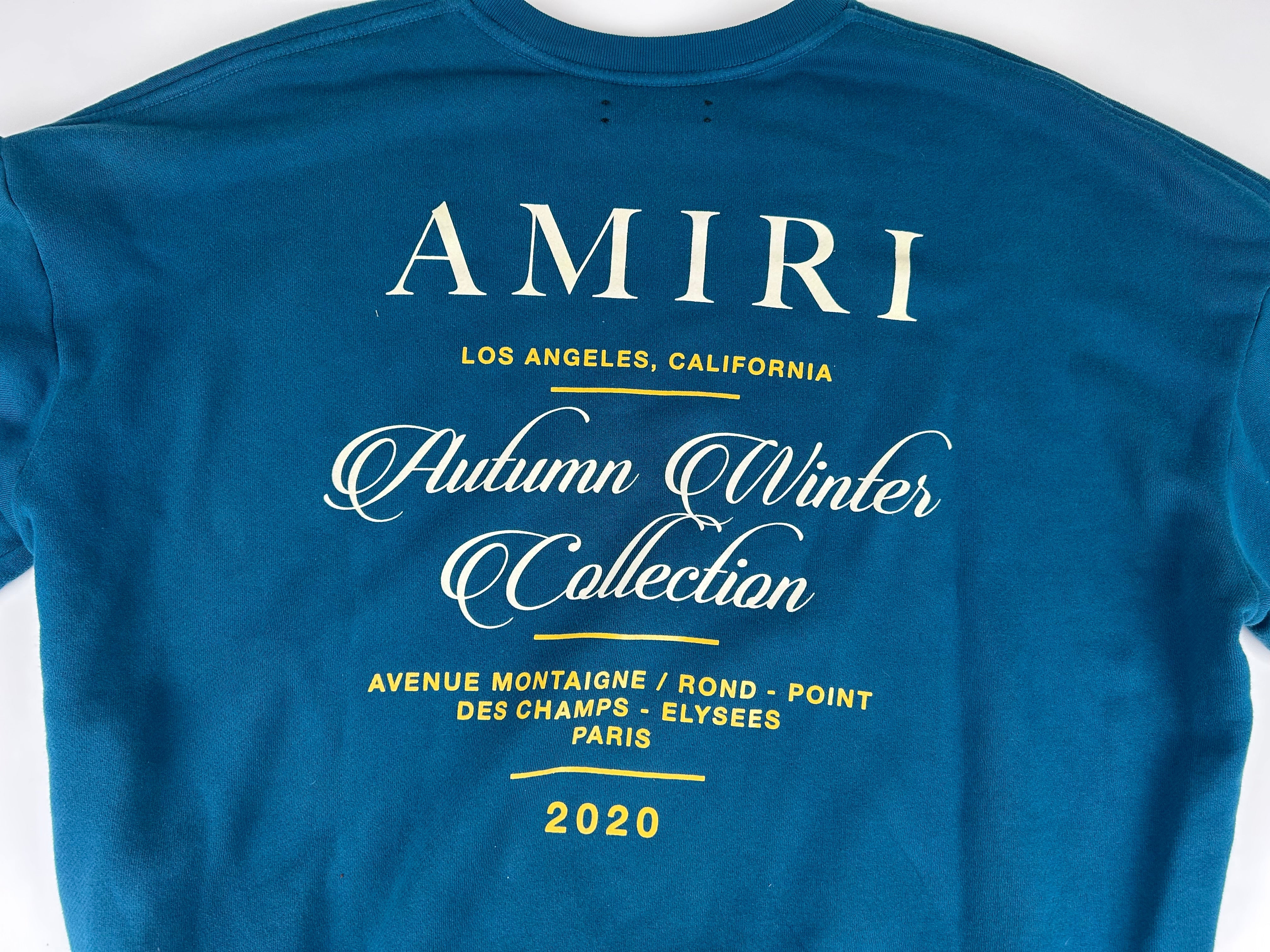 Amiri Runway Autumn-Winter 2020 Paris Show Exclusive Sweatshirt - Size M (ARCHIVE)