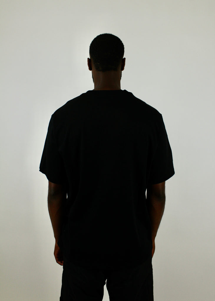 Amiri Stars Logo Tee 'Black' – stylish black t-shirt featuring the iconic Amiri star logo, premium soft cotton fabric, and minimalist design, perfect for casual and streetwear outfits.