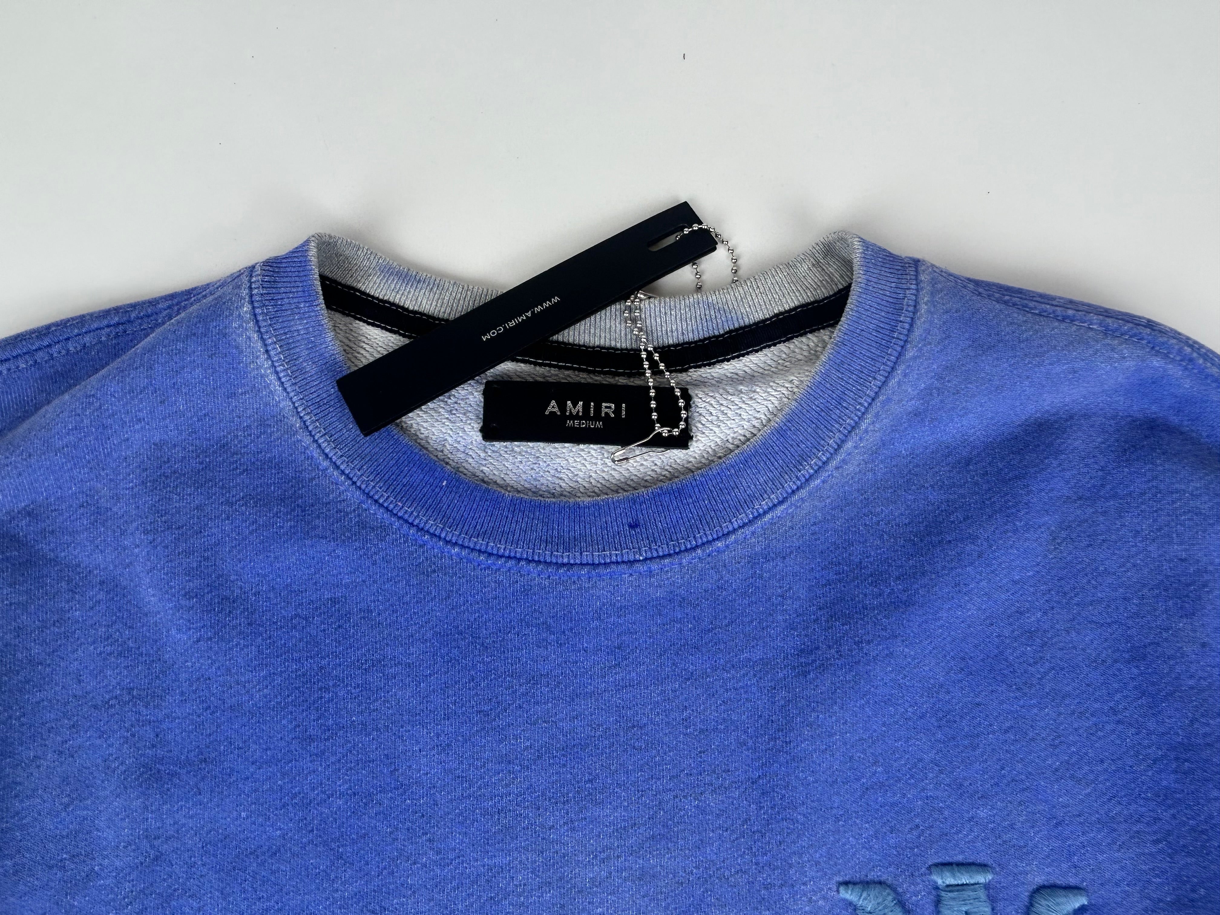 Amiri Tonal Crew 'Blue' - Size M (ARCHIVE)