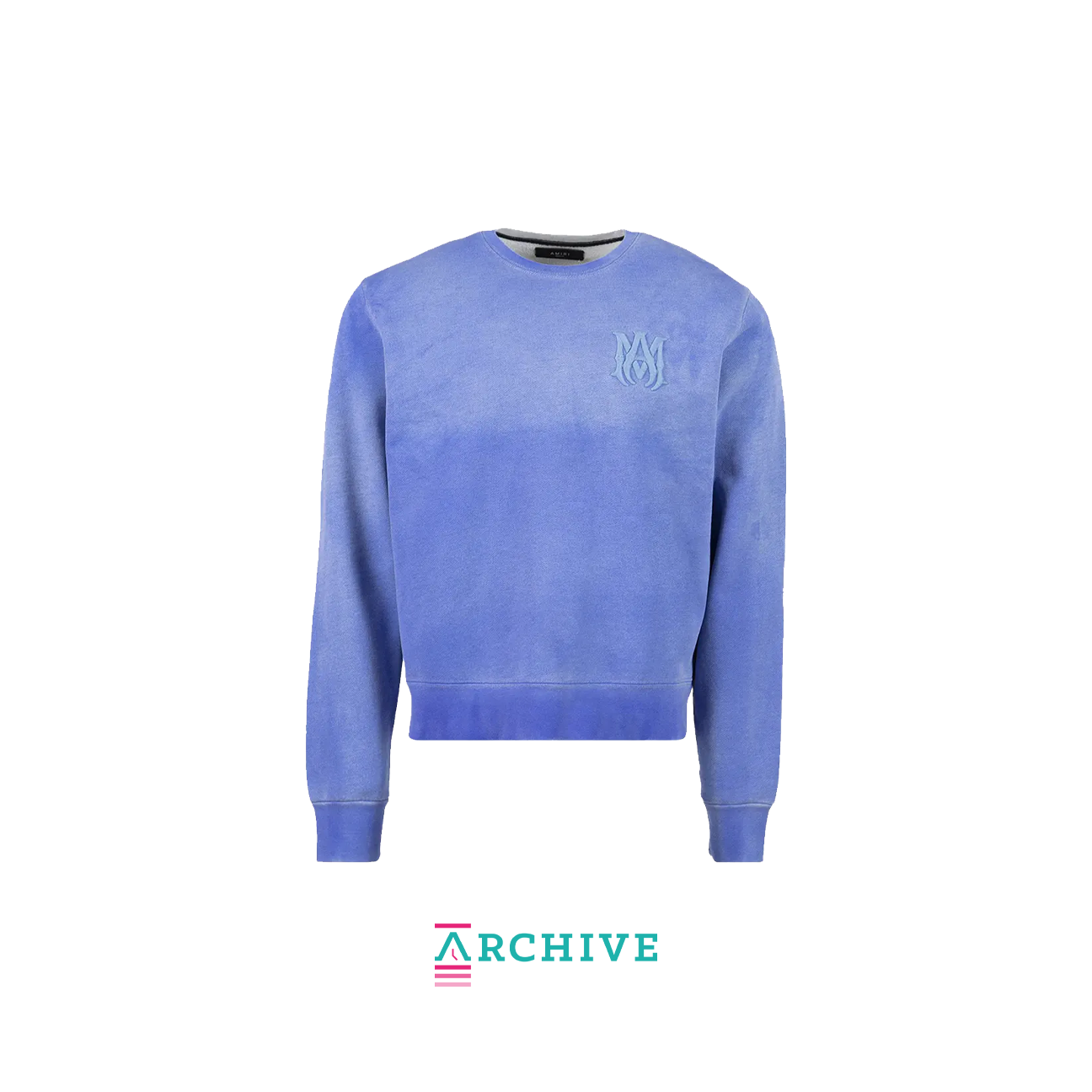 Amiri Tonal Crew 'Blue' - Size M (ARCHIVE)