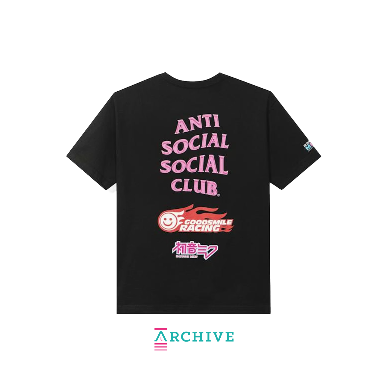 Anti Social Social Club x Good Smile Racing Logo T-shirt - Size S (ARCHIVE)