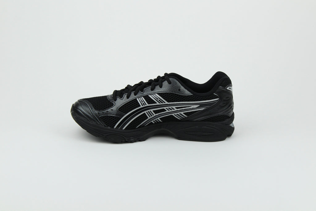 ASICS GEL-KAYANO 14 'Black Pure Silver' – high-performance running shoes with a sleek black and silver design, GEL cushioning for maximum comfort, and durable construction, ideal for athletes and casual wear.