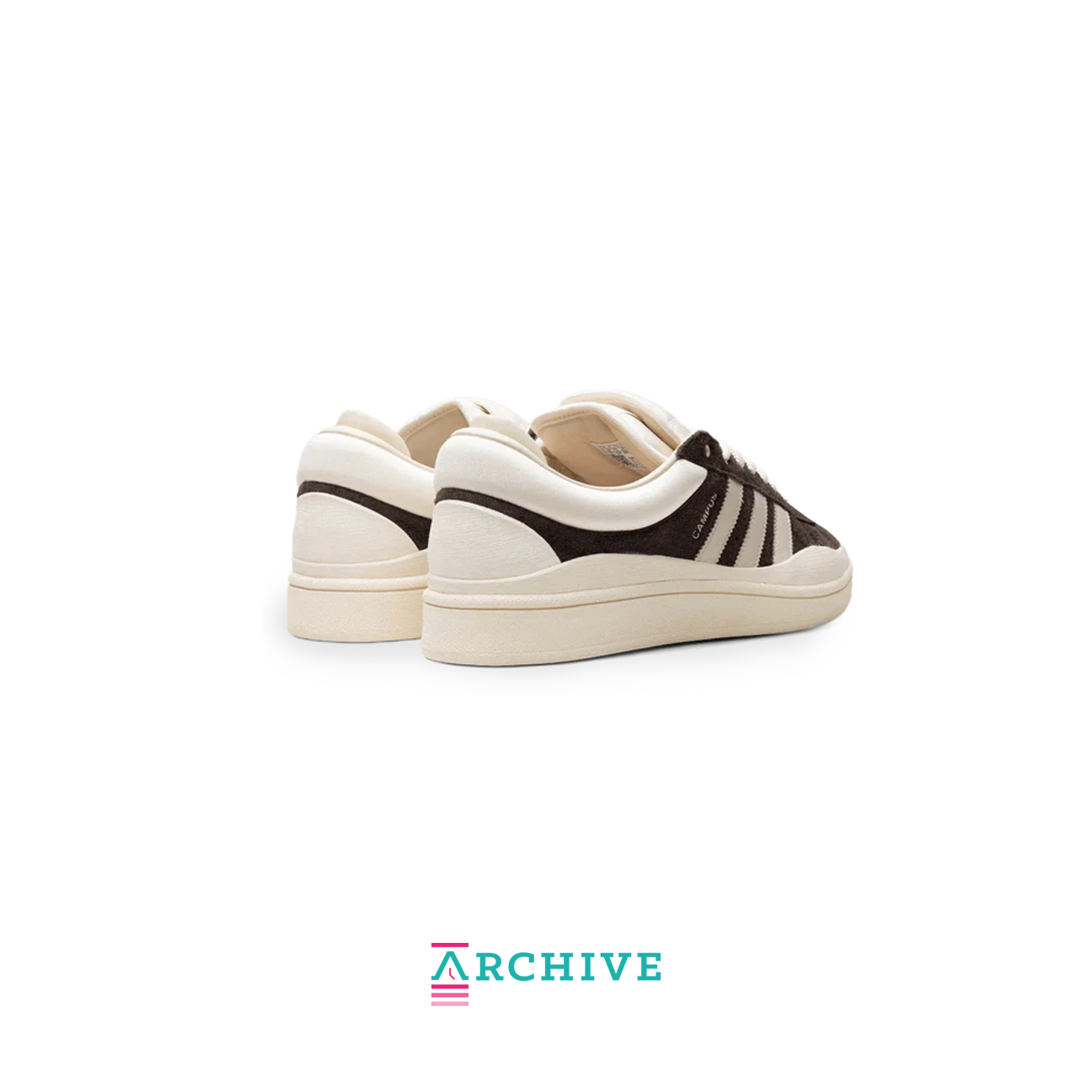 Bad Bunny x adidas Campus Deep Brown sneaker with suede upper tonal brown finish and signature Bad Bunny details