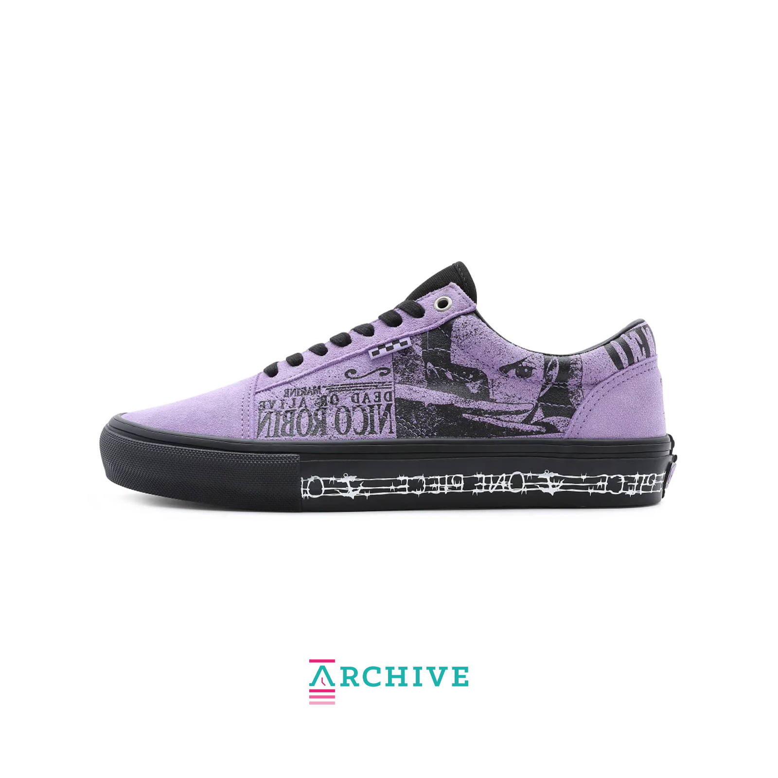 Buty Vans X One Piece Skate Old Skool 'Purple' - Size 40 (ARCHIVE)-9593236226378-The Attic