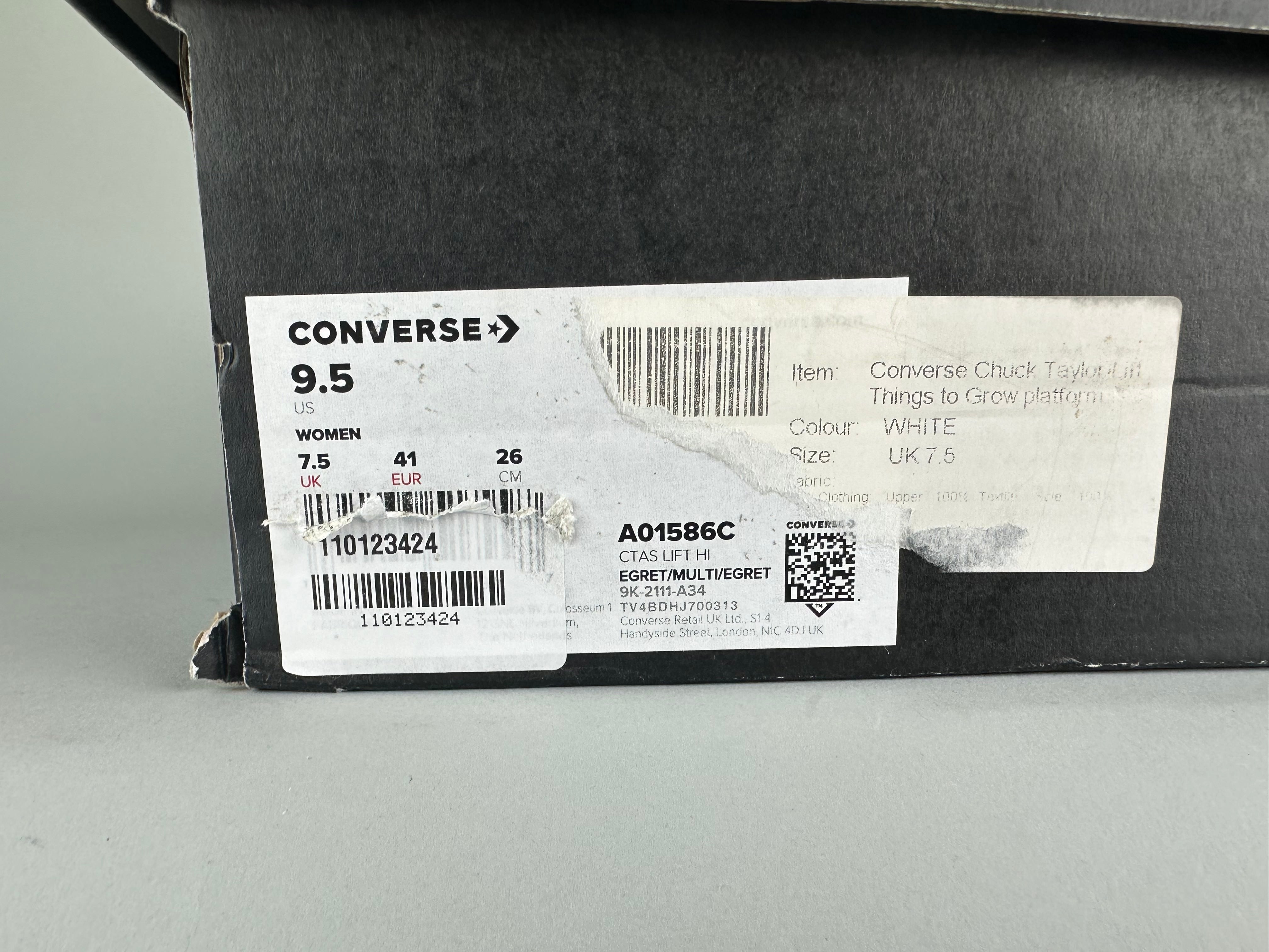 Converse Wmns Chuck Taylor All Star Lift Platform 'Embroidered Floral' - Size 41 (ARCHIVE)