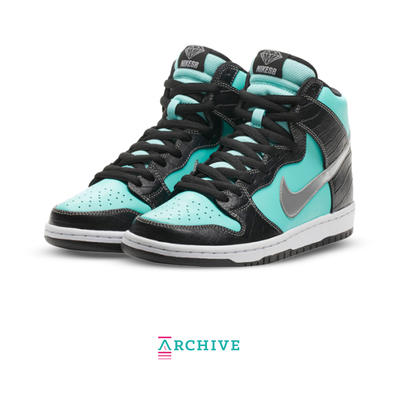Diamond Supply Co. x Nike Dunk High Premium SB 'Tiffany' - Size 46 (ARCHIVE)