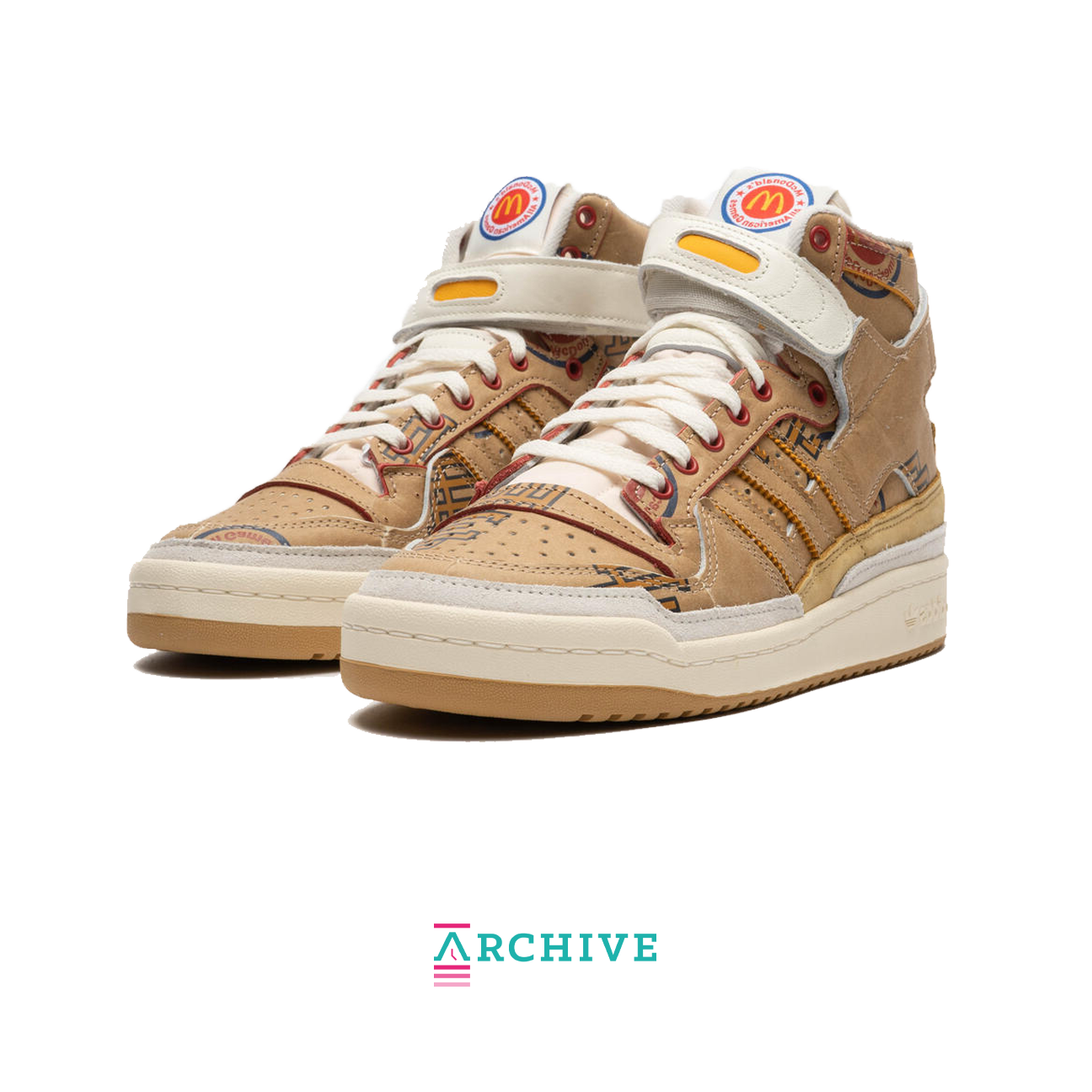 Eric Emanuel x adidas Forum 84 High 'McDonald's All-American - Paper Bag' - Size 44 2/3 (ARCHIVE)