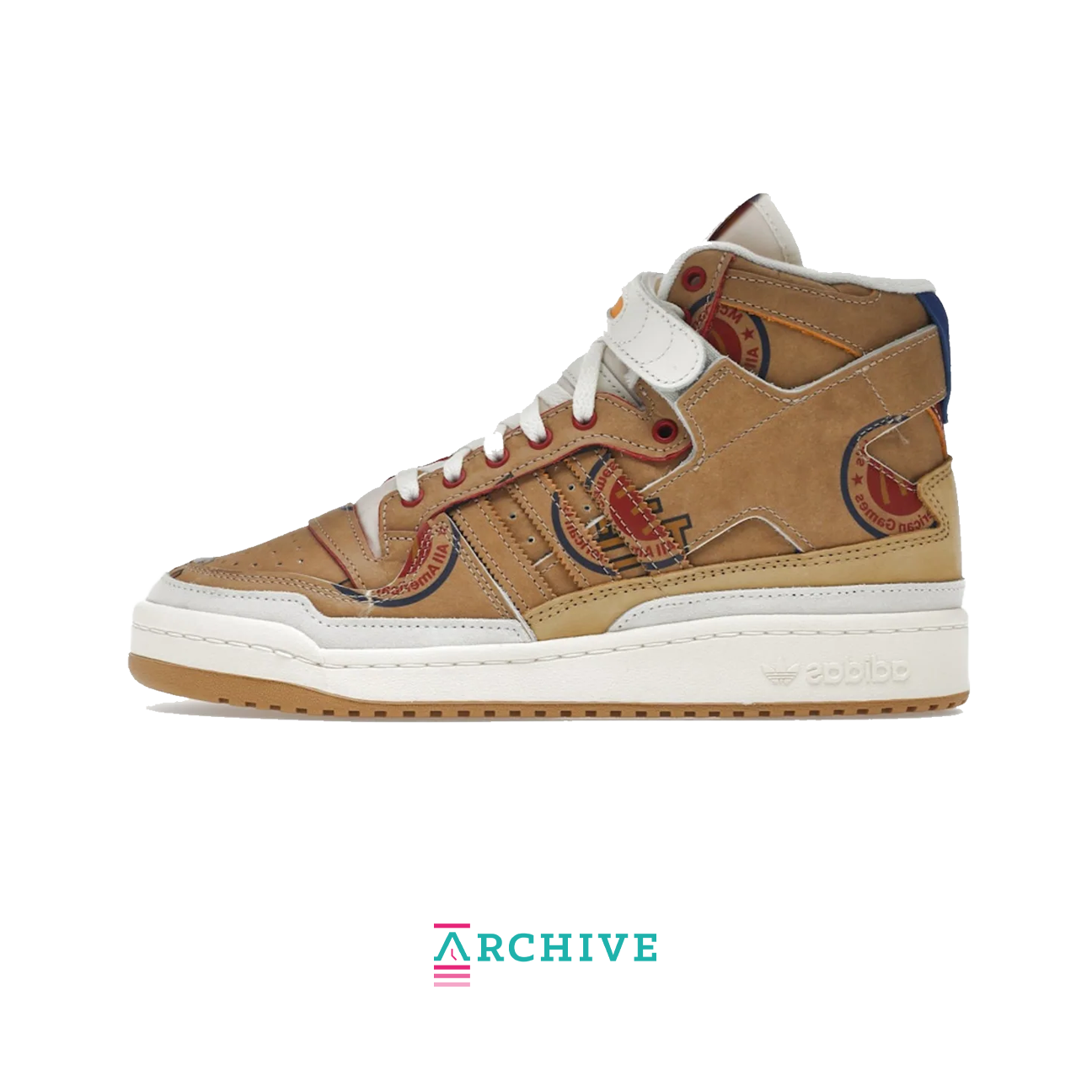 Eric Emanuel x adidas Forum 84 High 'McDonald's All-American - Paper Bag' - Size 44 2/3 (ARCHIVE)