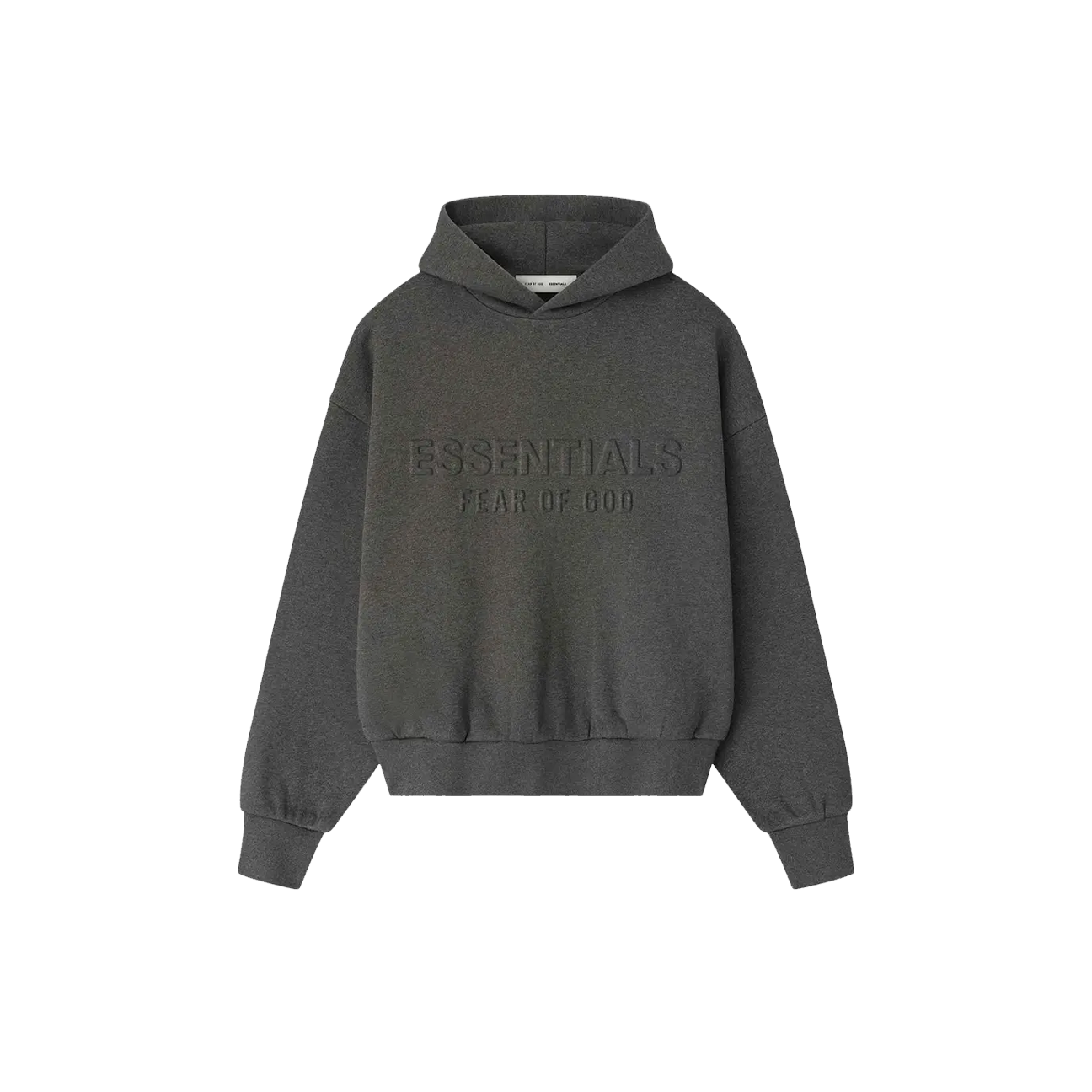 Fear of God Essentials Embossed Classic Hoodie 'Charcoal Heather'