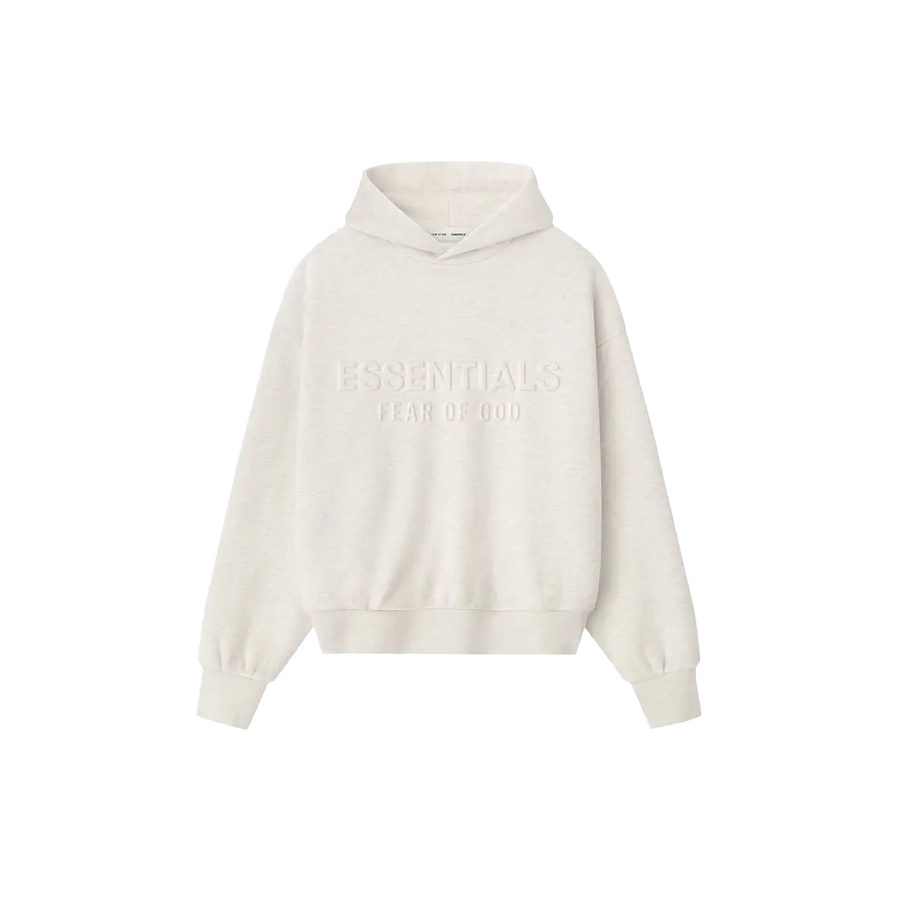 Fear of God Essentials Embossed Classic Hoodie 'Oatmeal Heather'