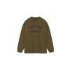 Fear of God Essentials Jersey-Langarm-T-Shirt „Oliv“