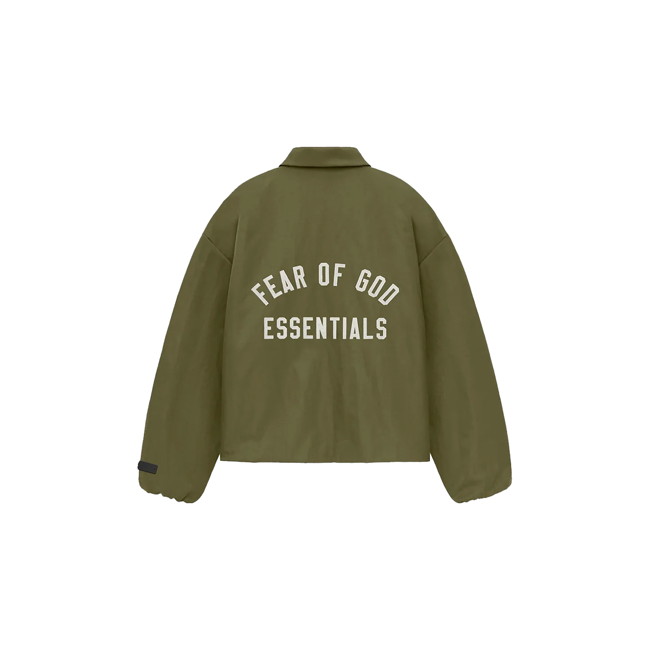 Fear of God Essentials Textured Nylon Trucker Jacket 'Military'
