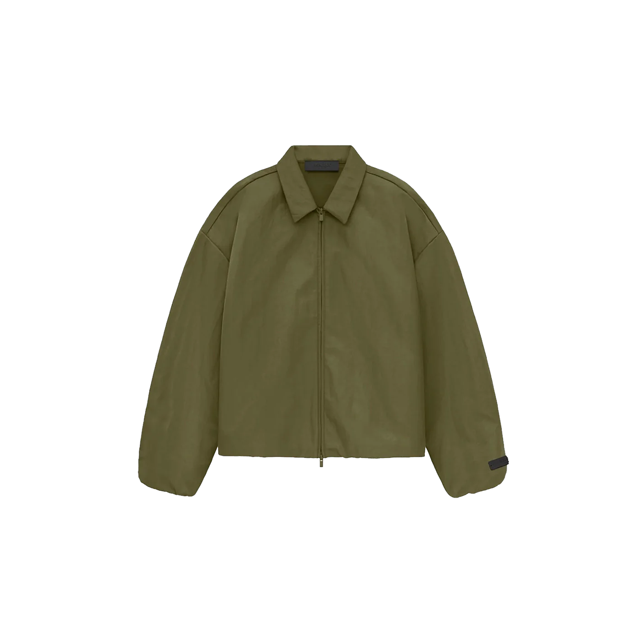 Fear of God Essentials Textured Nylon Trucker Jacket 'Military'