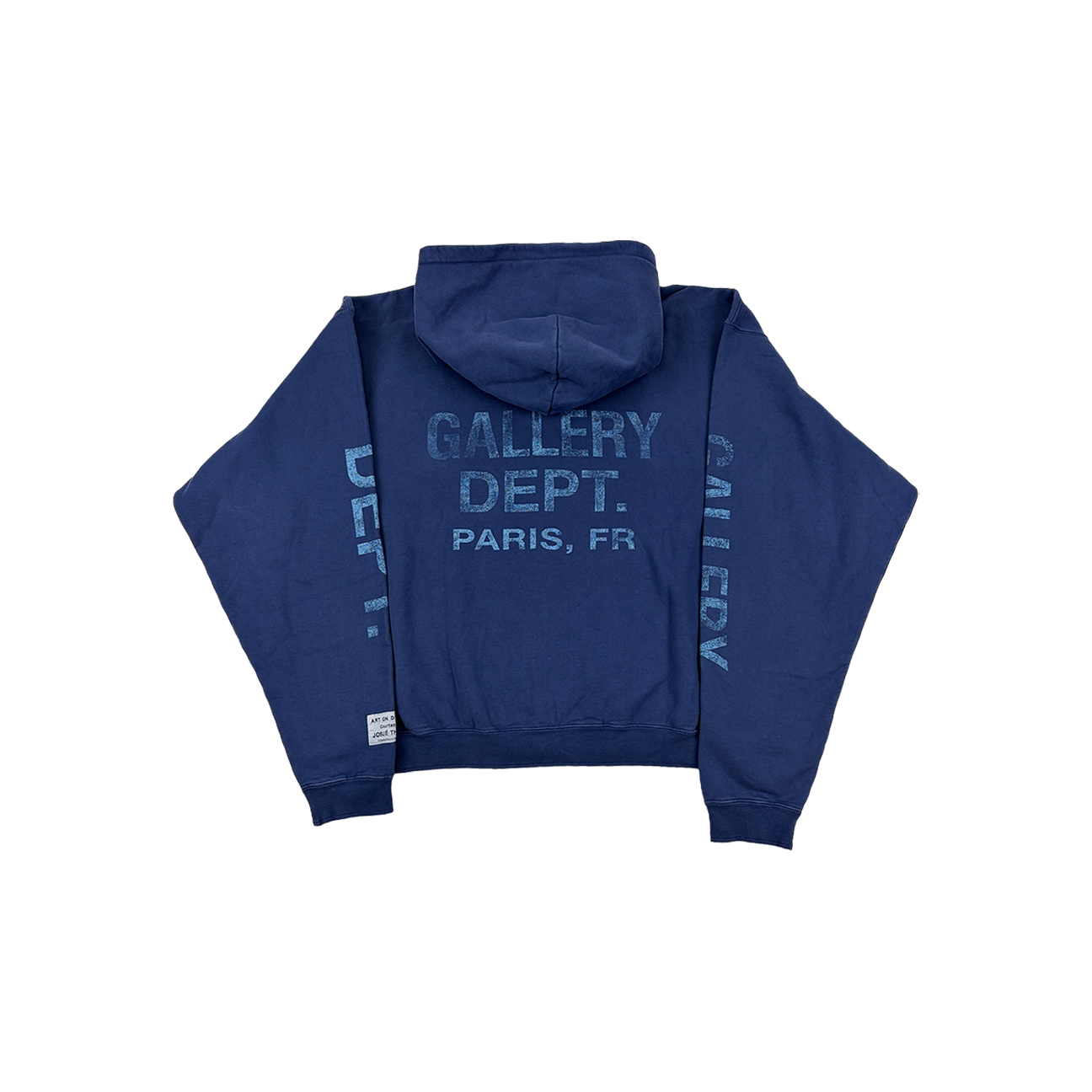 Gallery Dept. 90's Logo Zip Up Hoodie 'Navy'