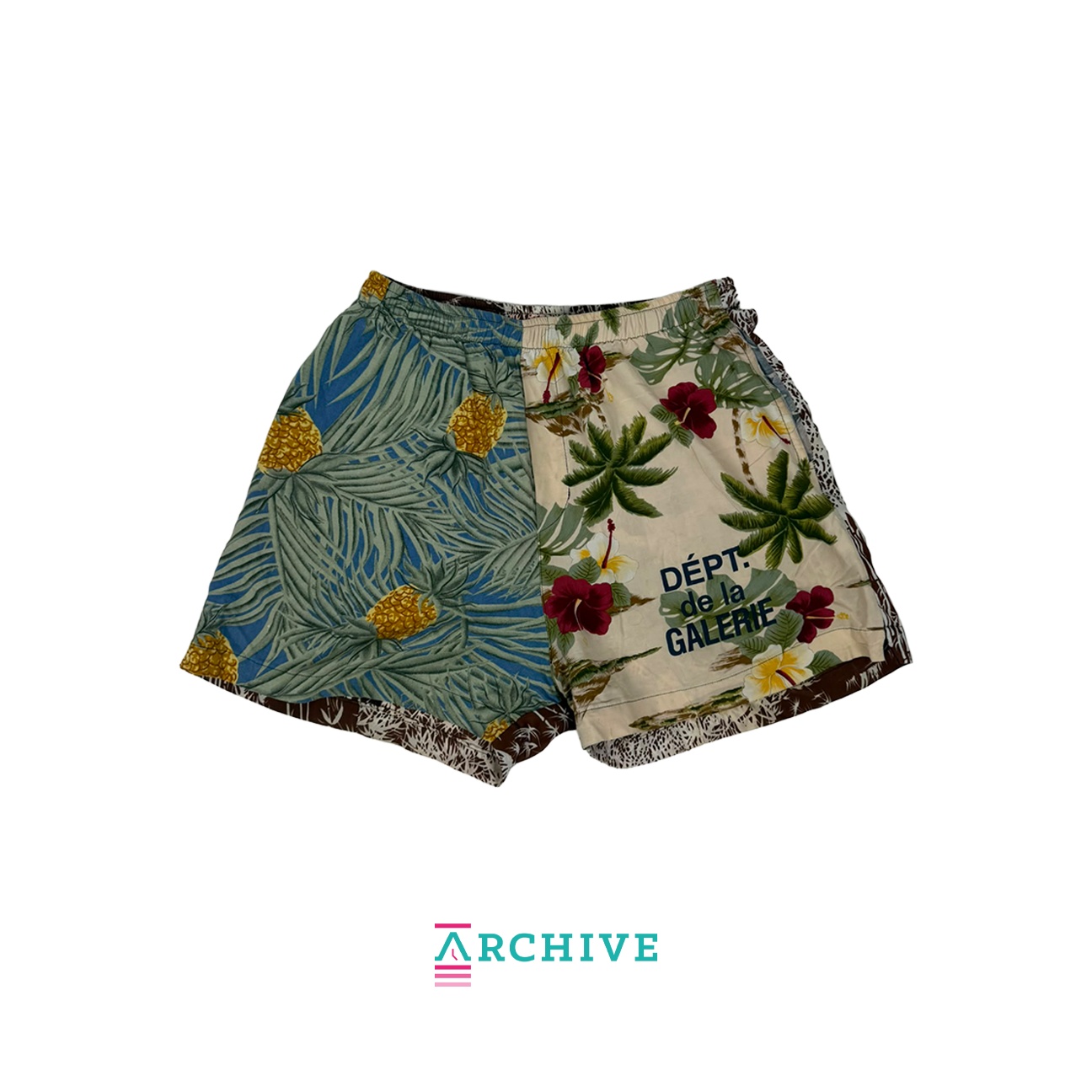 Gallery Dept. Zuma Vacation Straight-Leg Printed Cotton Shorts 'Multi' - Size S (ARCHIVE)