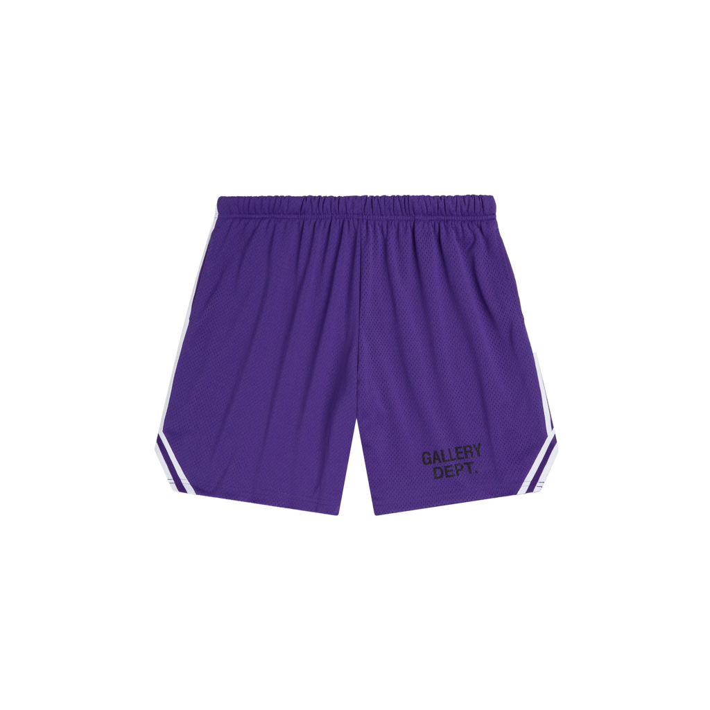 Shop the Gallery Dept. Venice Court Shorts 'Purple' – relaxed-fit premium shorts in a bold purple colorway, blending comfort with standout streetwear style.