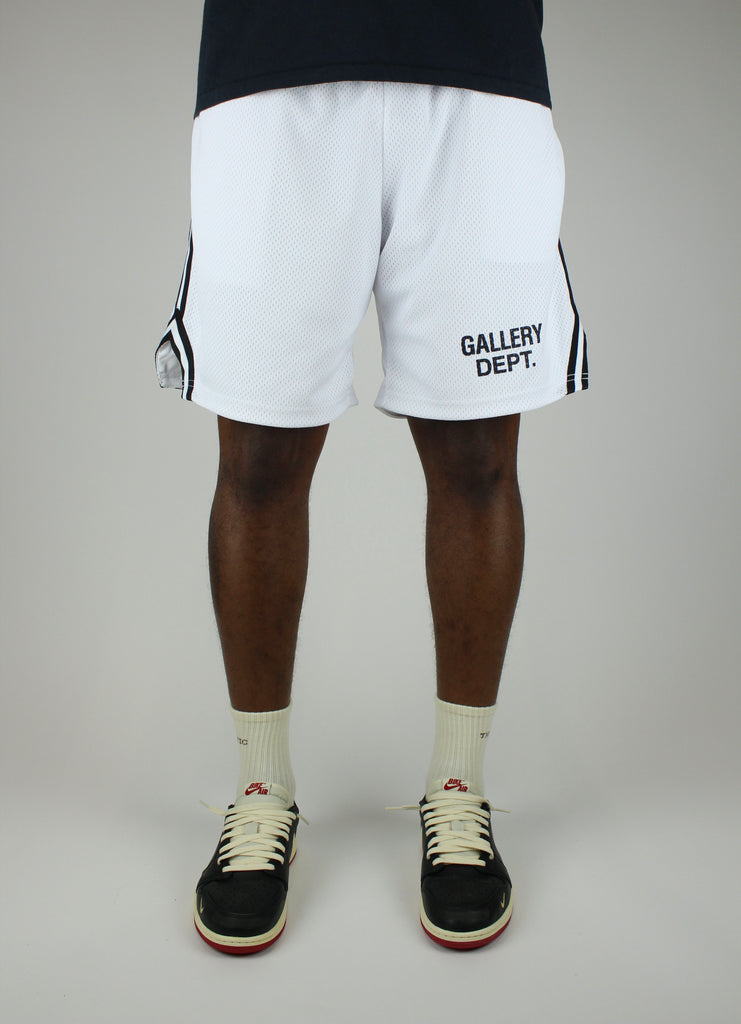 Shop the Gallery Dept. Venice Court Shorts 'White' – relaxed-fit premium shorts with a clean minimalist design, versatile for streetwear or elevated casual outfits.