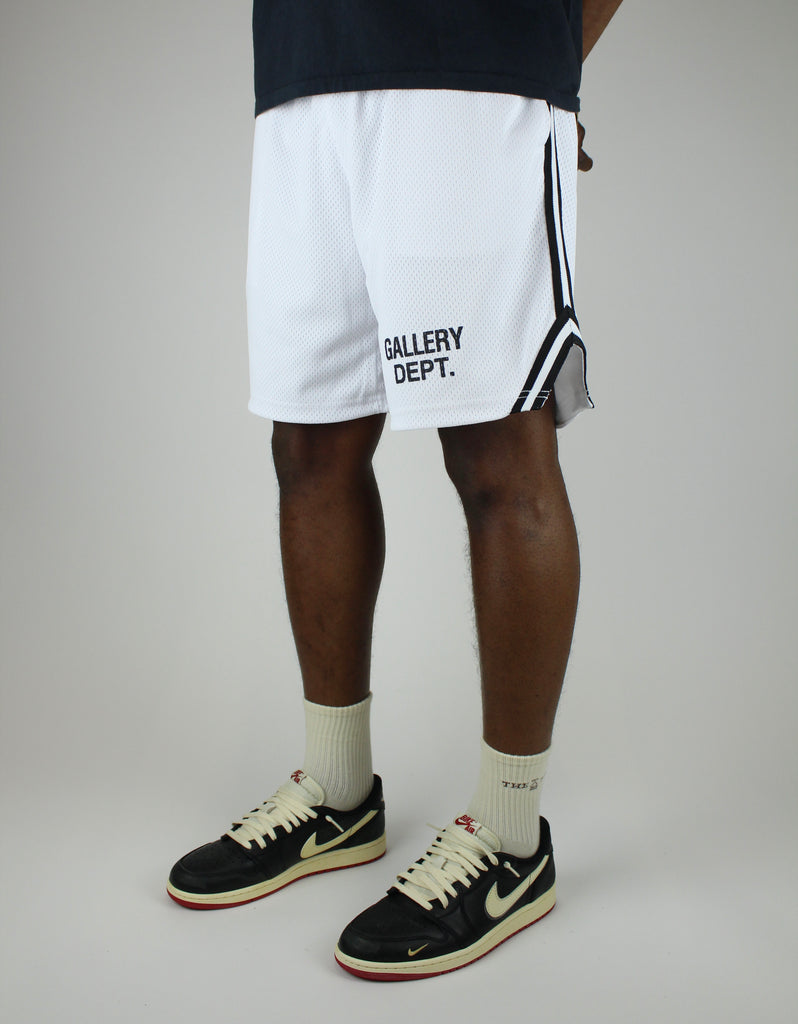 Shop the Gallery Dept. Venice Court Shorts 'White' – relaxed-fit premium shorts with a clean minimalist design, versatile for streetwear or elevated casual outfits.