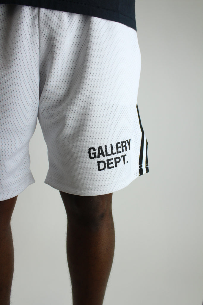 Shop the Gallery Dept. Venice Court Shorts 'White' – relaxed-fit premium shorts with a clean minimalist design, versatile for streetwear or elevated casual outfits.