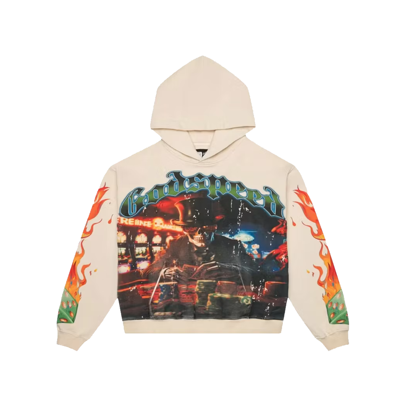 Godspeed Life's A Gamble Hoodie 'Bone'