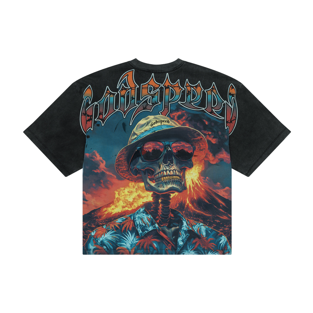 Godspeed Natural Disaster T-Shirt 'Black Wash'