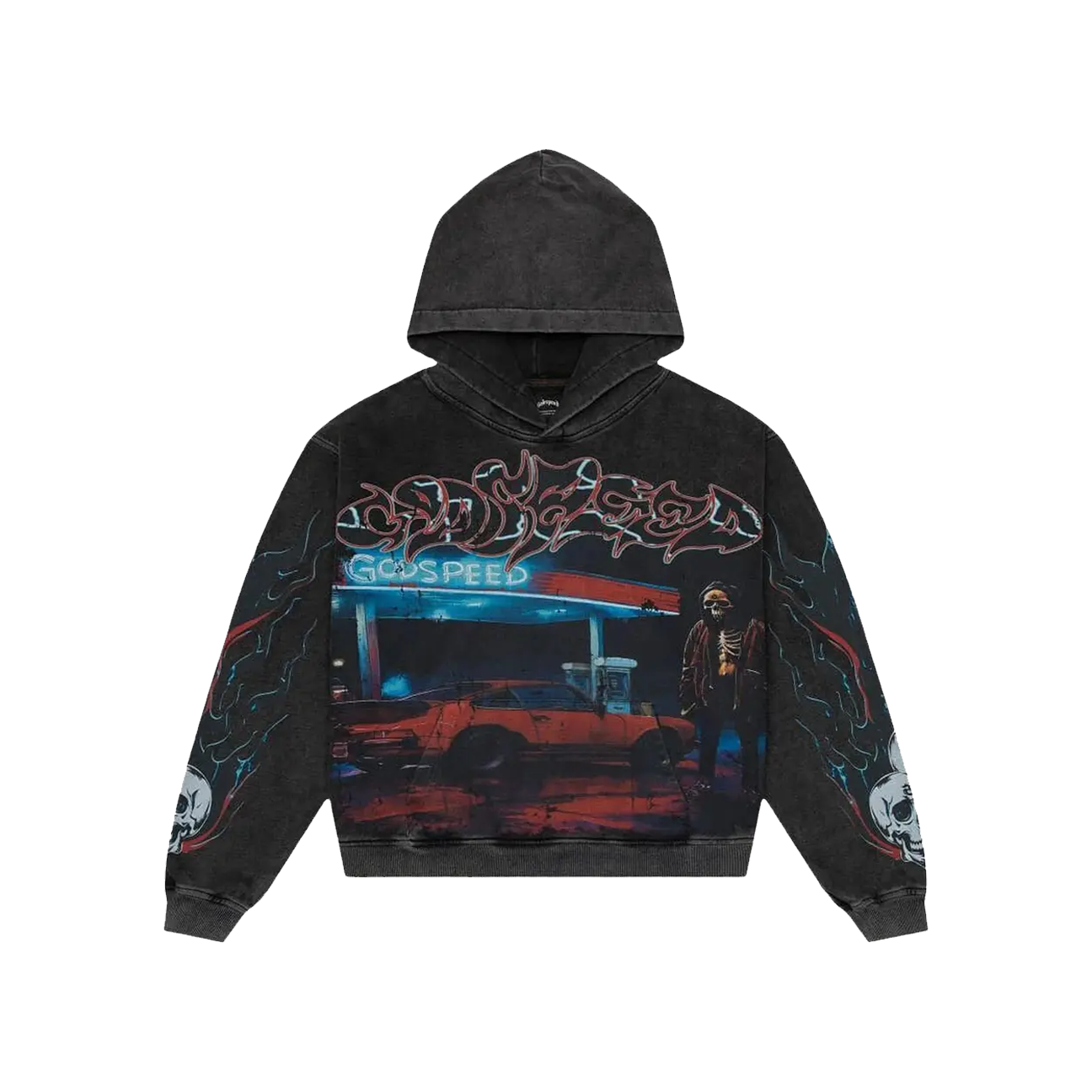 Godspeed Pitstop Hoodie 'Black Wash'