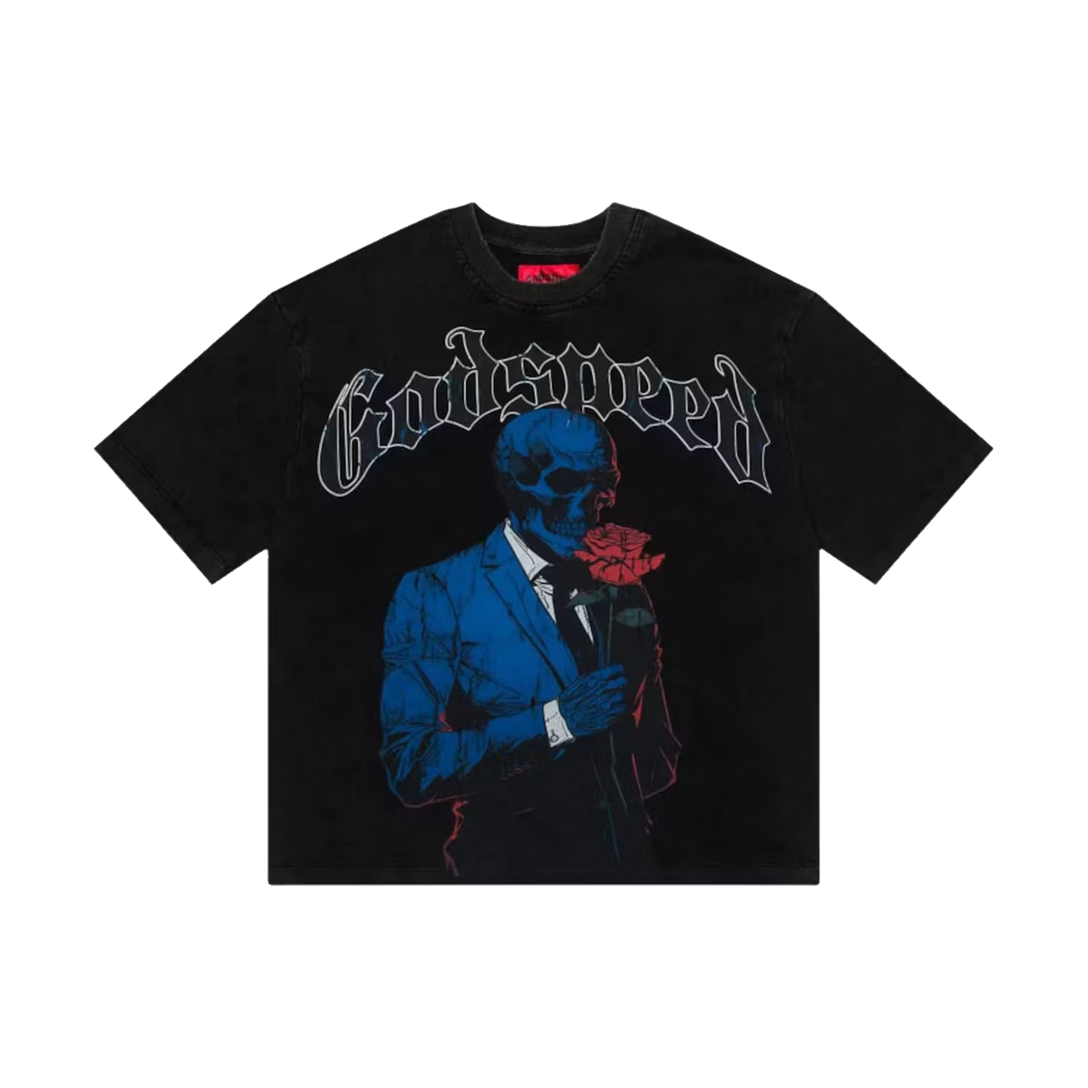 Godspeed Smell the Roses T-Shirt 'Black Wash'