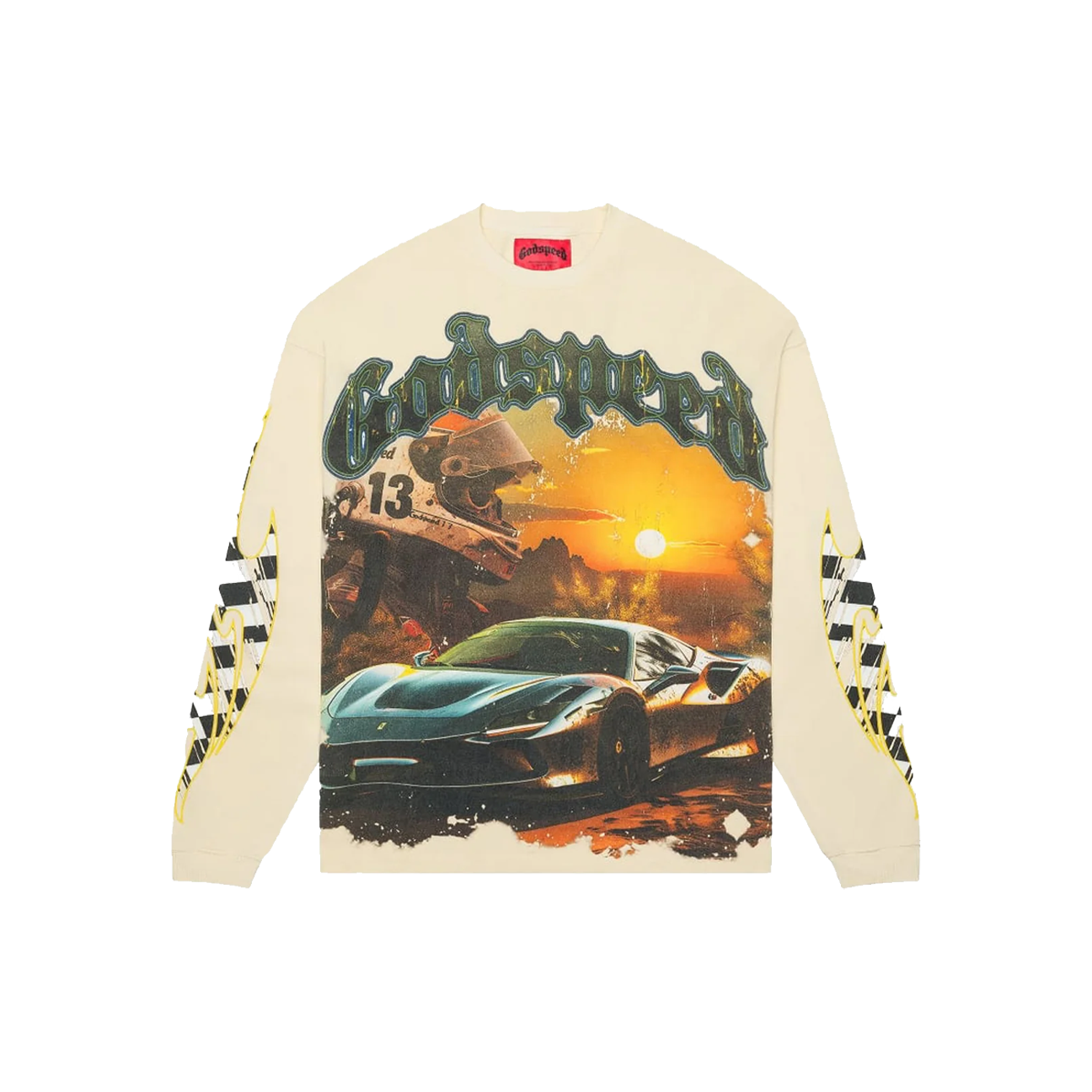 Godspeed Sunset Drift Long-Sleeve T-Shirt 'Bone'