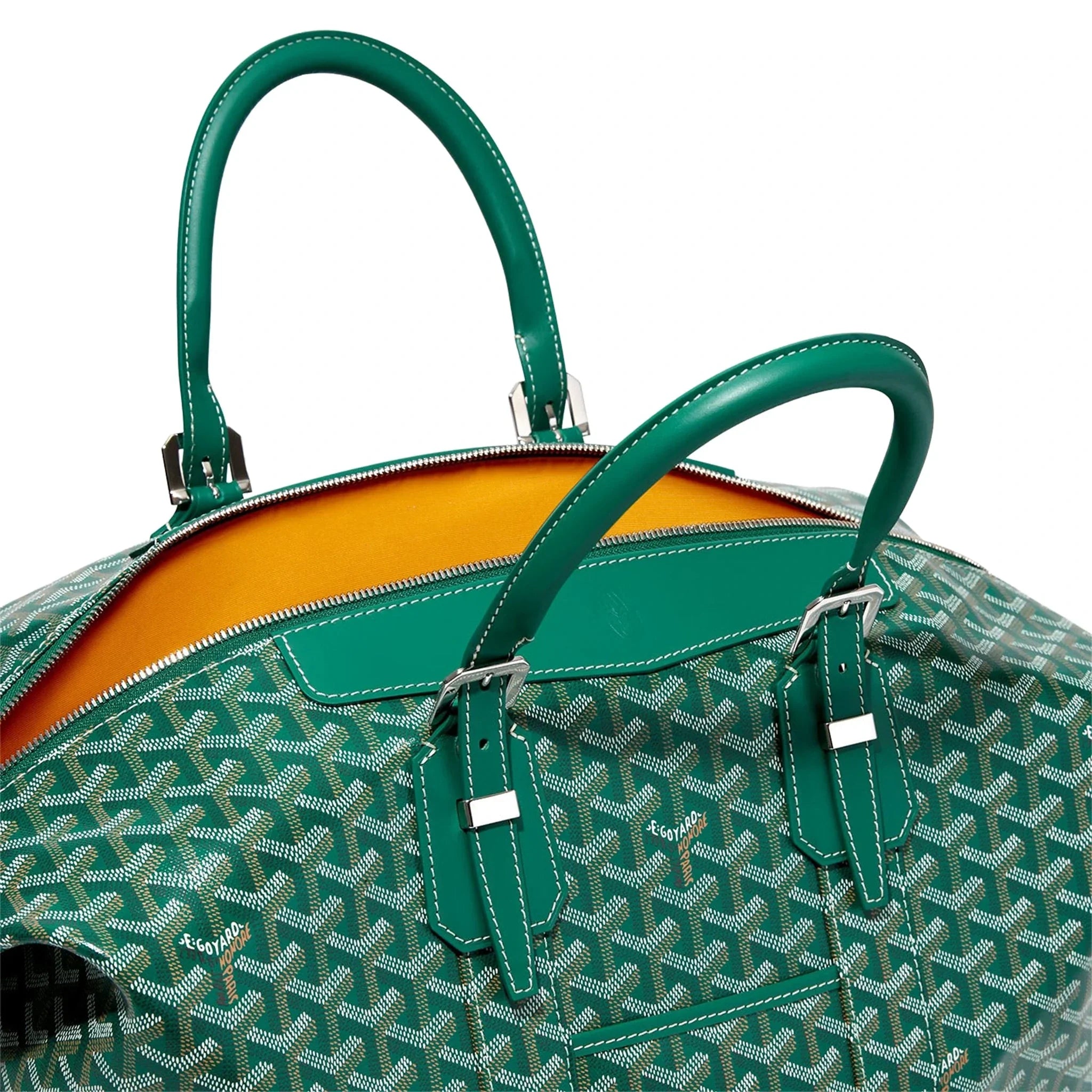 Goyard Bowling Bag 45 luxury travel bag featuring signature Goyardine canvas and premium leather trim available at The Attic Streetwear