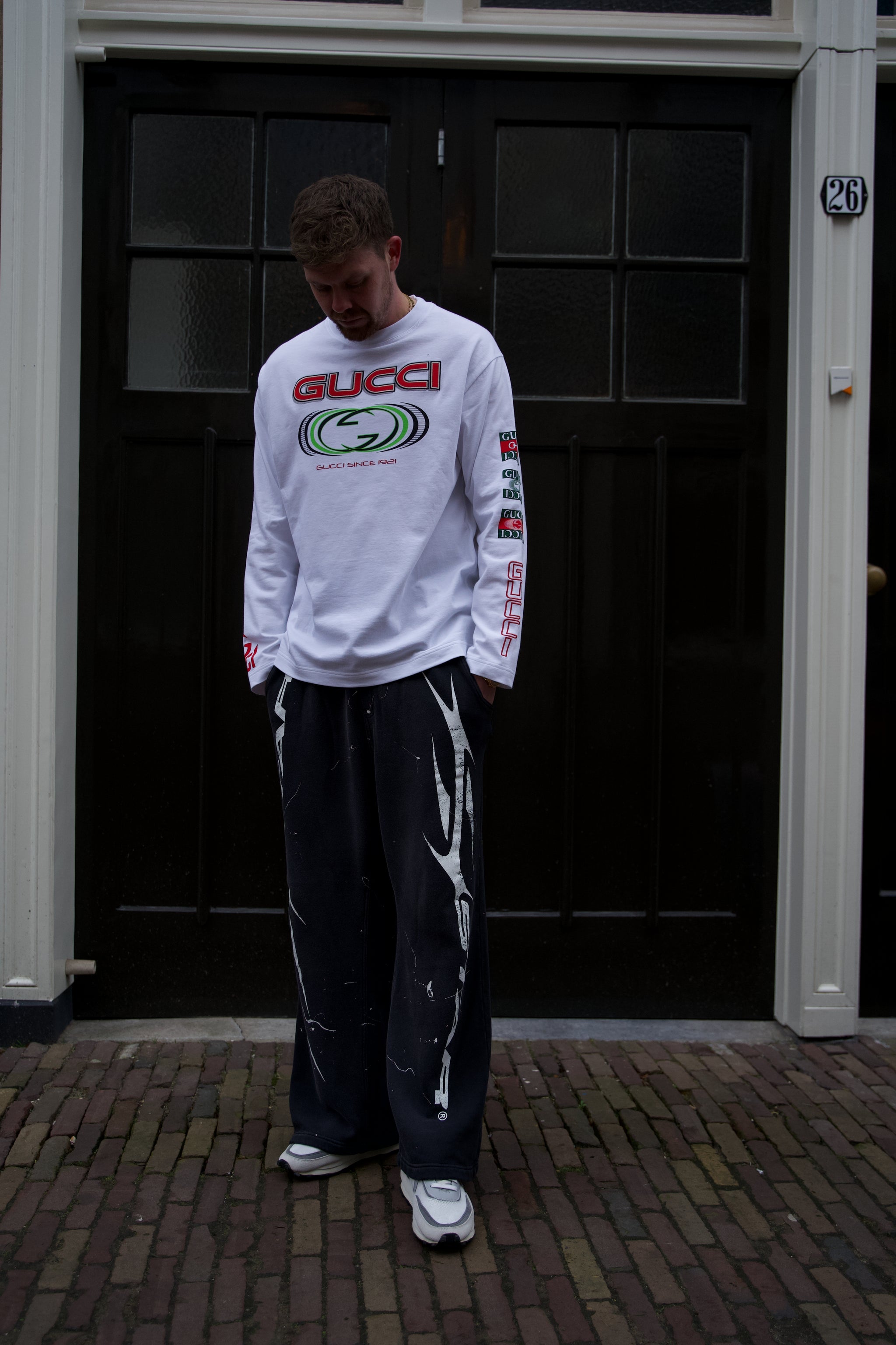 GUCCI ホワイト 長袖シャツ 15/39 GUCCI ホワイト 長袖シャツ 15/39