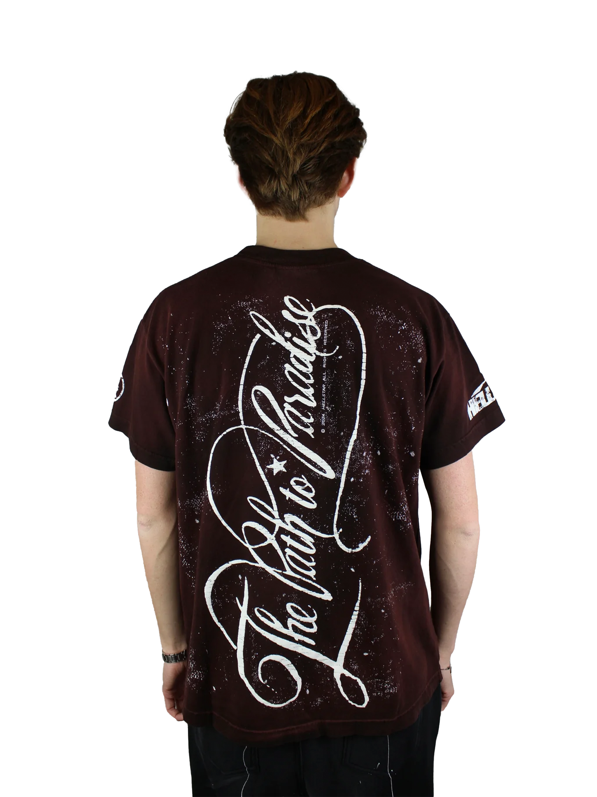 Hellstar 'Kids Path To Paradise' T-shirt 'Brown'-9994092839242-The Attic