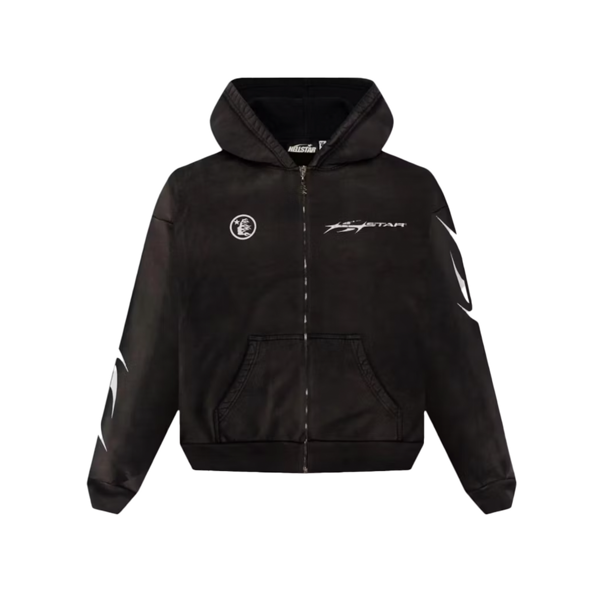 Hellstar Logo Zip Hoodie 'Black' | The Attic
