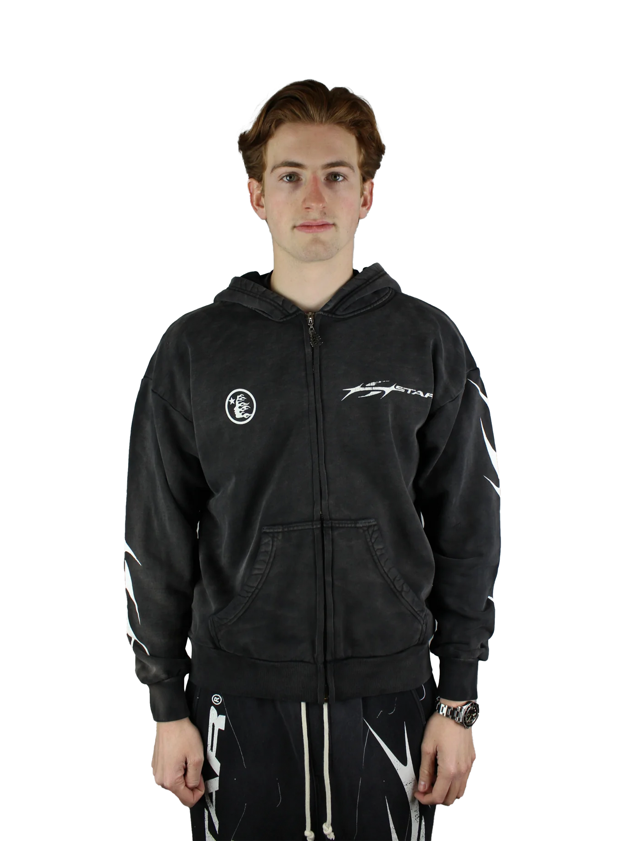 Hellstar グラフィックパーカー 黒 Graffiti Hoodie – HELLSTAR