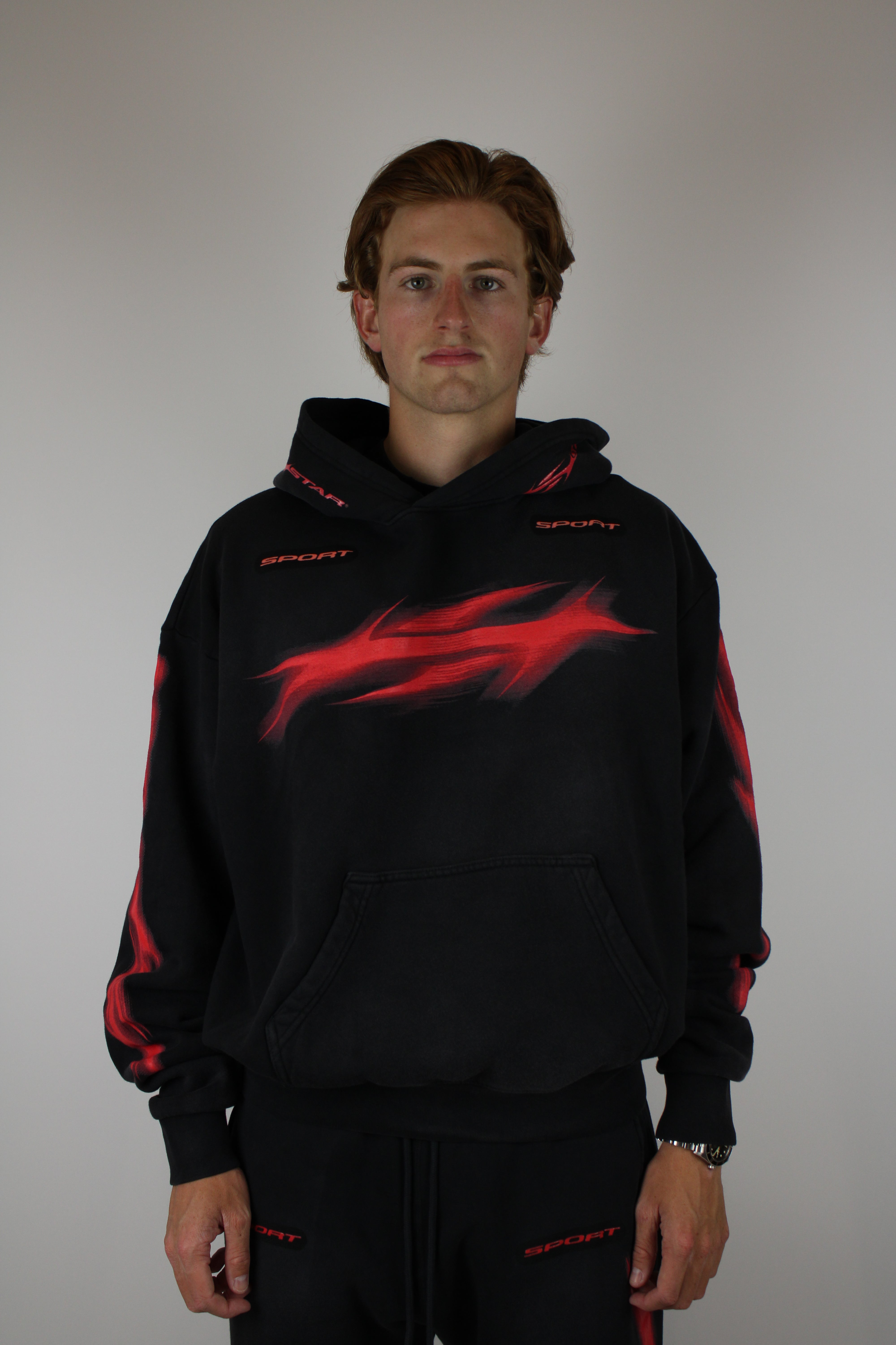 Hellstar Motion Blur Hoodie-10255854403914-The Attic