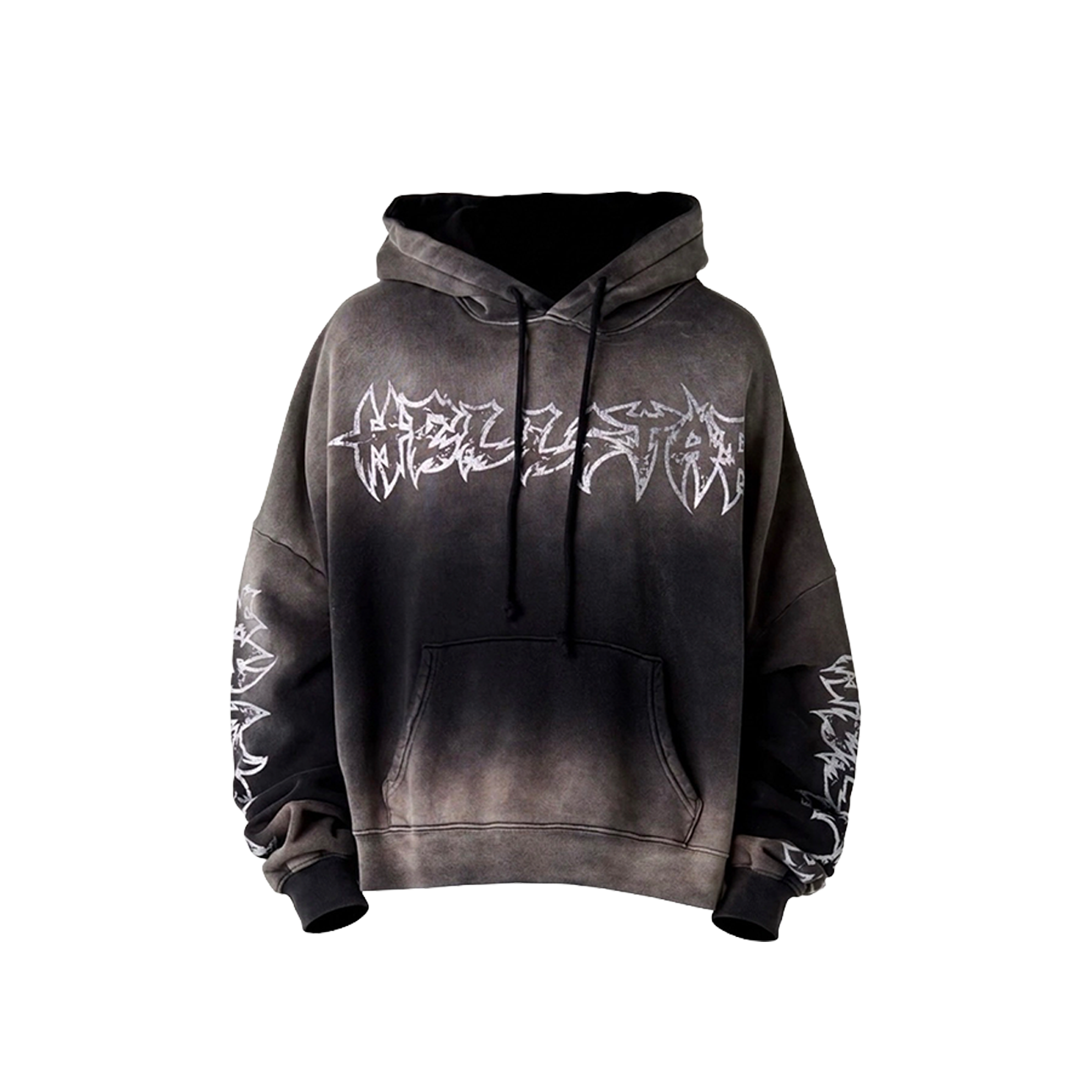 Hellstar Shine Graffiti Hoodie 'Black'