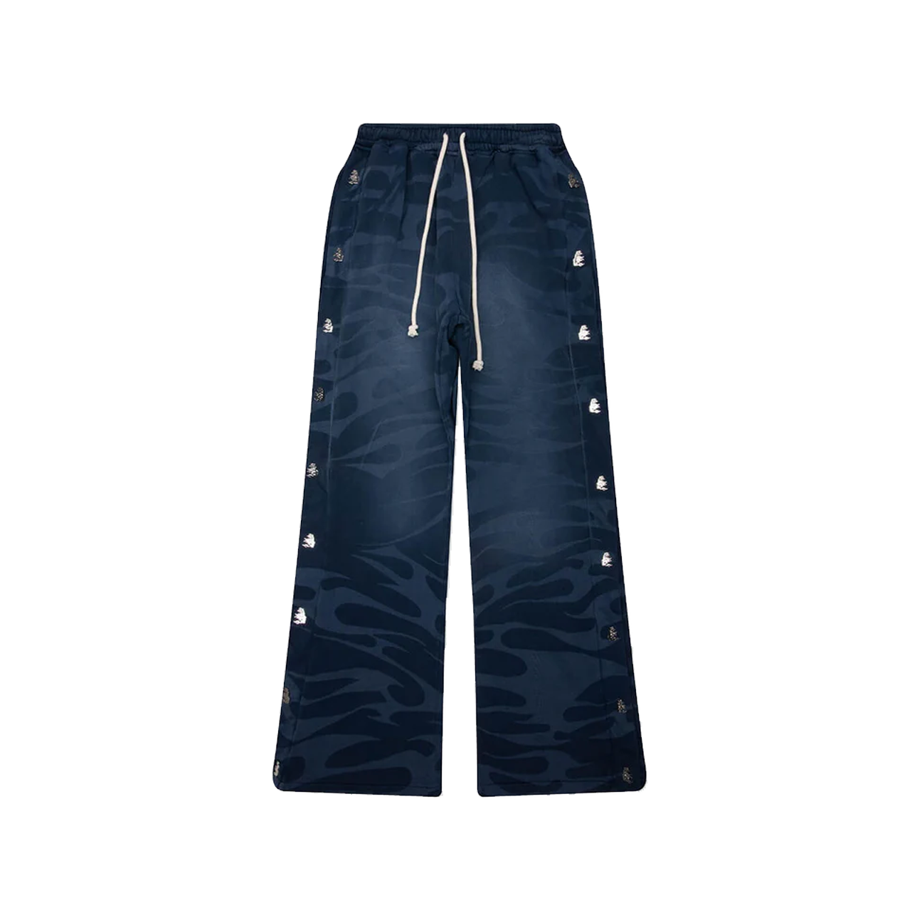 Hellstar SNAP Sweatpants W/ Flame 'Blue'
