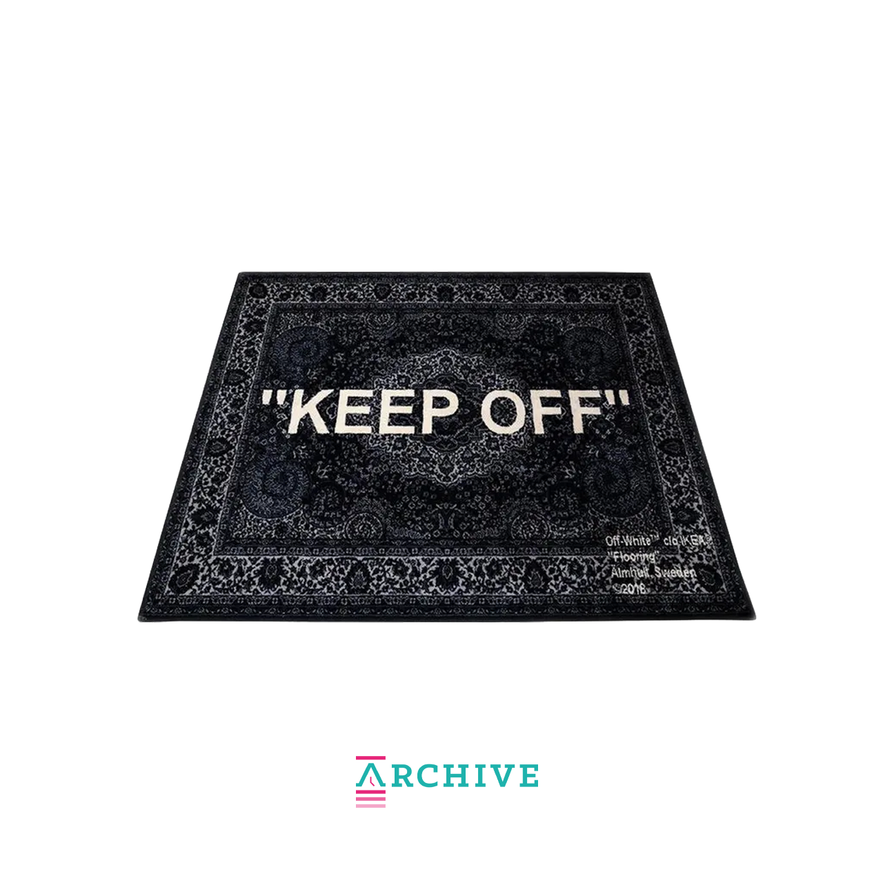 IKEA x Virgil Abloh ''KEEP OFF'' Rug 'Grey White' - (ARCHIVE)