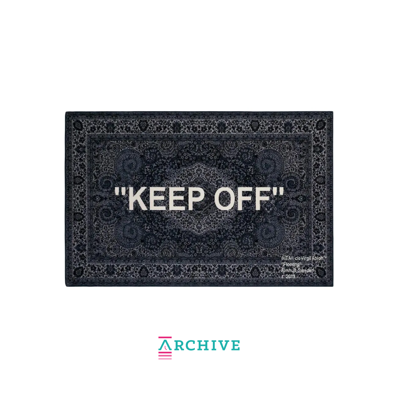 IKEA x Virgil Abloh ''KEEP OFF'' Rug 'Grey White' - (ARCHIVE)