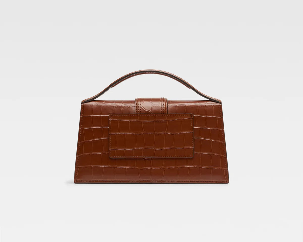 Jacquemus Le Grand Bambino 'Crocodile Brown'