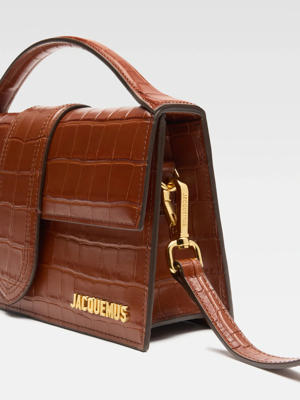 Jacquemus Le Grand Bambino 'Crocodile Brown'