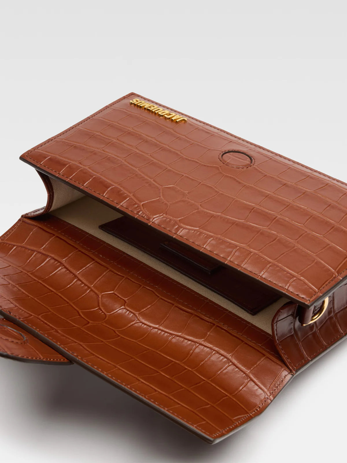 Jacquemus Le Grand Bambino 'Crocodile Brown'